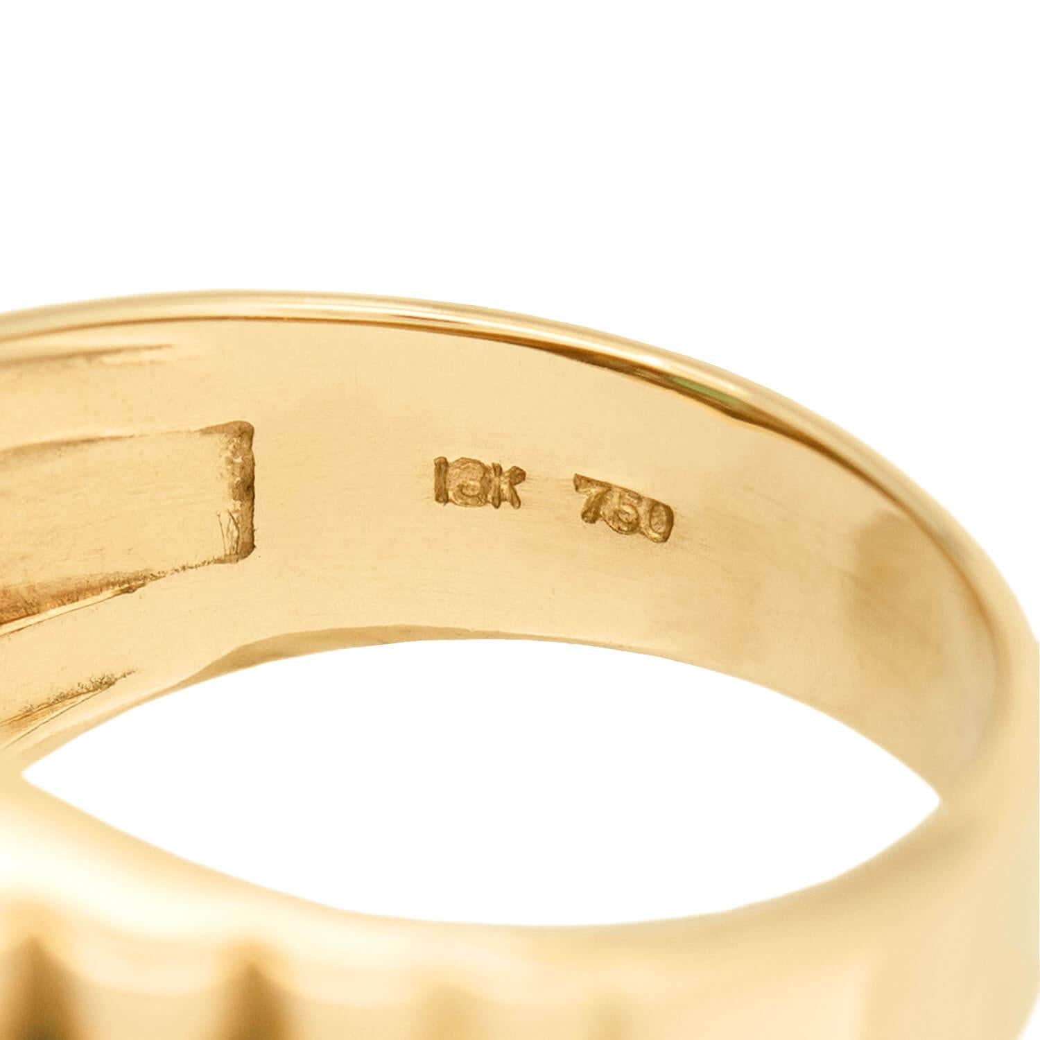 Vintage 18k Gold Emerald and Diamond Ring for Women - Elegant Jewelry Gift for Engagement, Anniversary & Special Occasions