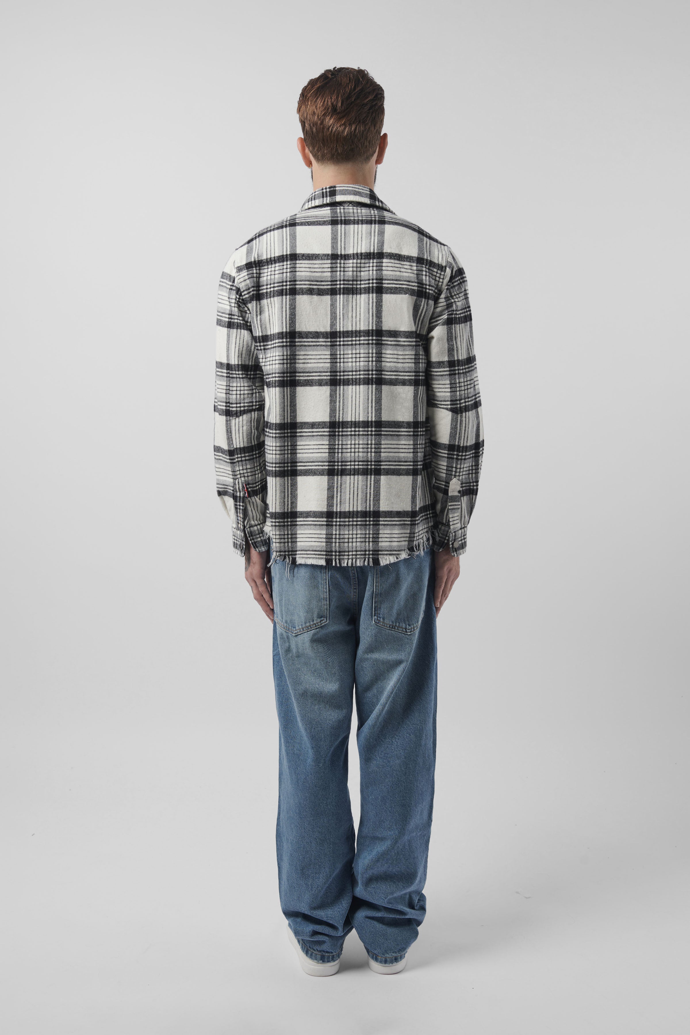 BODA Checked Overshirt for Men - Stylish Casual Button-Up Shirt with Flannel Lining - Perfect for Outdoor Adventures, Layering & Everyday Wear