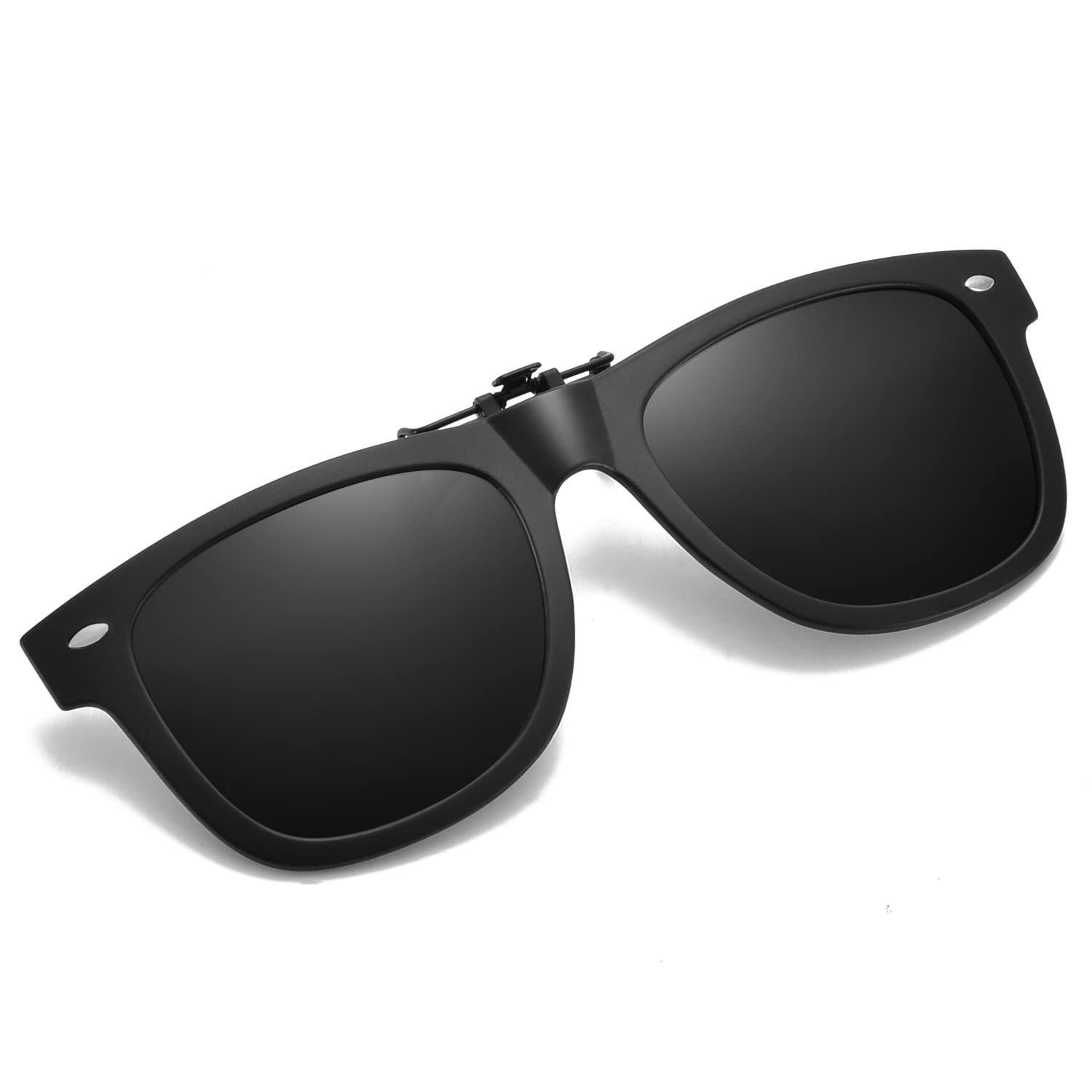 Magic Monster Polarized Clip-on Sunglasses for Men & Women - Anti-Glare Driving Shades with Flip Up Design for Prescription Glasses | Perfect for Driving, Outdoor Activities & Travel