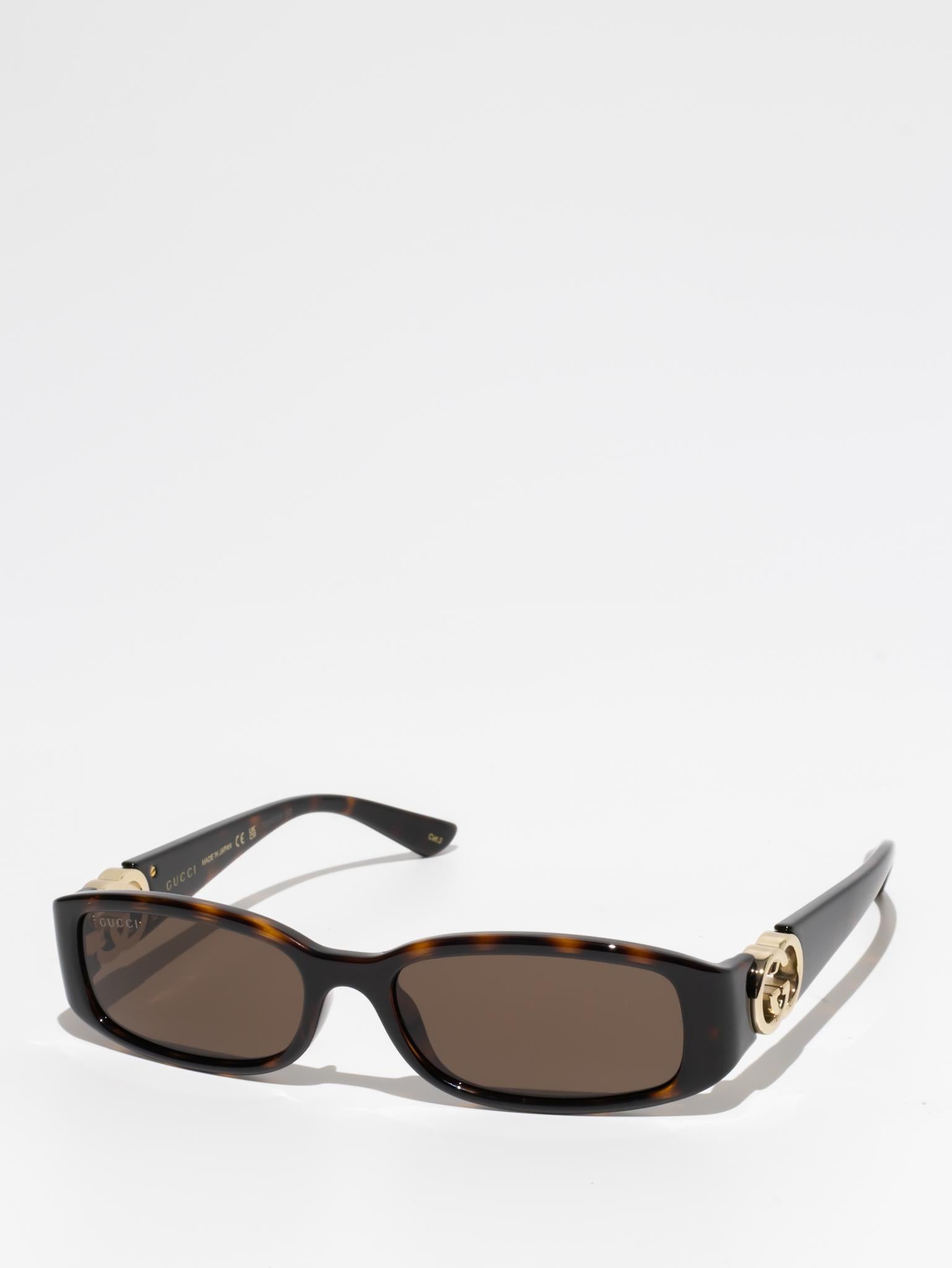 GUCCI GG1661S 002 Tortoise Sunglasses for Women - Classic Designer Shades for Beach, Driving & Outdoor Fashion