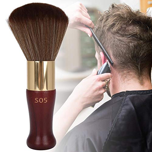 **Premium Wooden Handle Hair Sweep Brush - Professional Styling Salon Tool for Hair Cutting, Soft Broken Hair Cleaning & Barber Shop Neck Duster - Ideal for Salons, Barbers & Home Hairdressing (1#)**