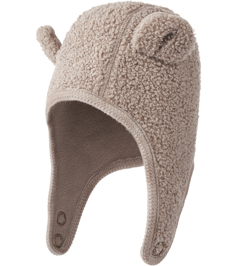 MarMar Copenhagen Aki Teddy Hat in Moon Rock - Cozy Winter Beanie for Women & Men, Perfect for Cold Weather & Outdoor Activities