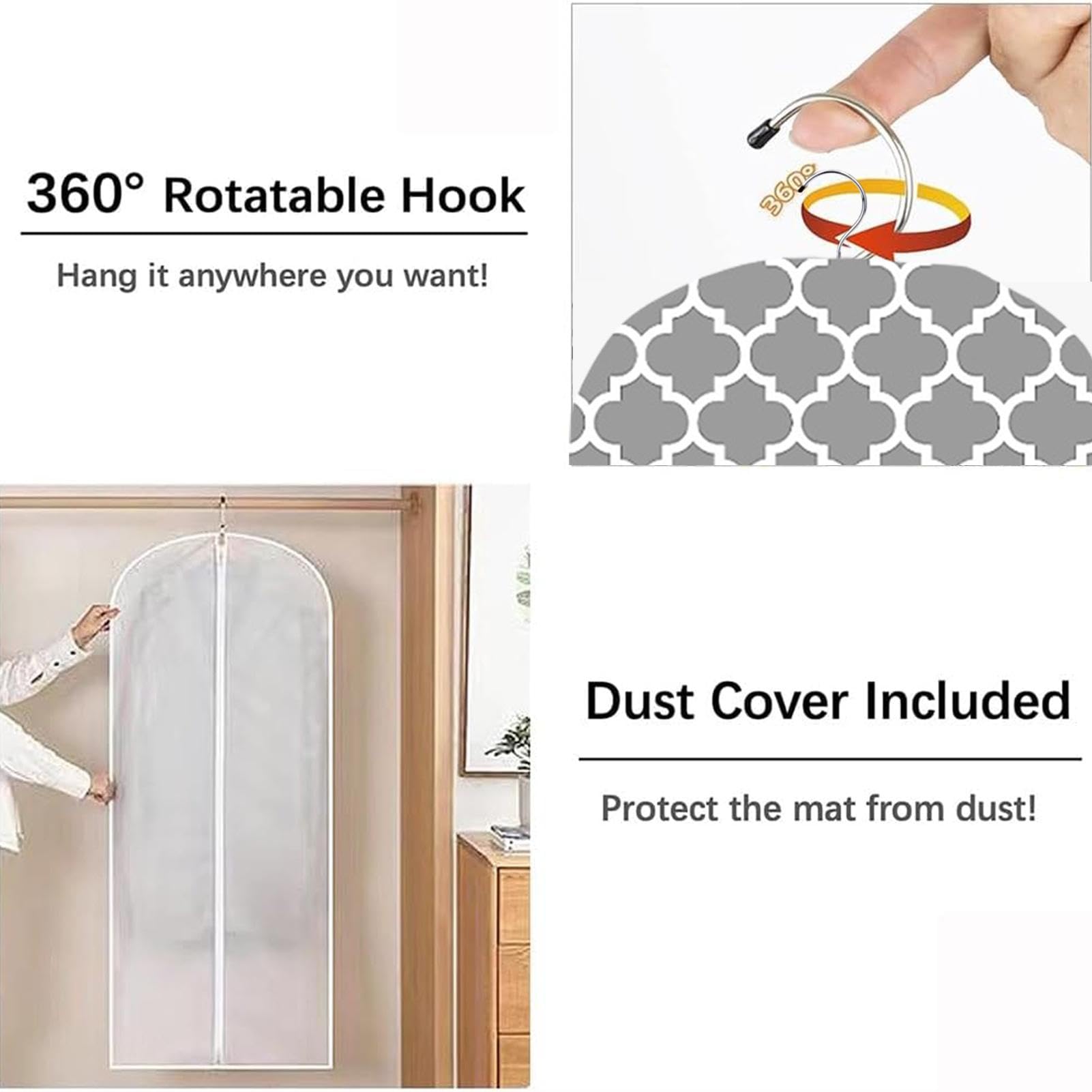 Hanging Steamer Pads - Heat Resistant Garment Steamer Press Pad for Handheld Steamers | Ironing Mat & Steamer Board for Wrinkle-Free Clothes | Perfect for Travel, Home & Office Use