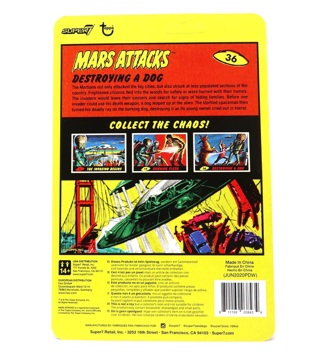 Mars Attacks! Alien Dog Destroying Action Figure - Collectible Movie Toy for Sci-Fi Fans & Pop Culture Enthusiasts - Perfect for Display, Gifts, and Themed Collections