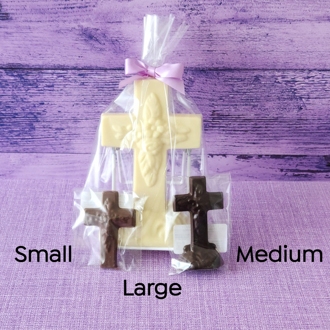 Delicious Chocolate Cross - Large Size for Easter, Christmas & Holiday Gifting - Perfect for Church Events, Family Celebrations & Sweet Treats