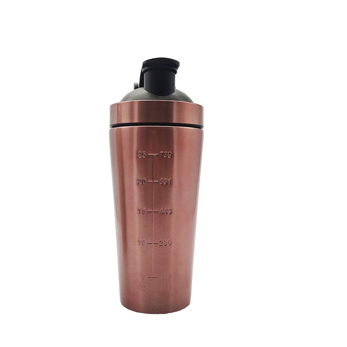Premium 304 Stainless Steel Protein Shaker Bottle - Leak-Proof Fitness Water Cup for Gym, Workouts & Meal Replacement Shakes (Rose Gold) - Ideal for Bodybuilding, Weight Loss & Post-Workout Recovery