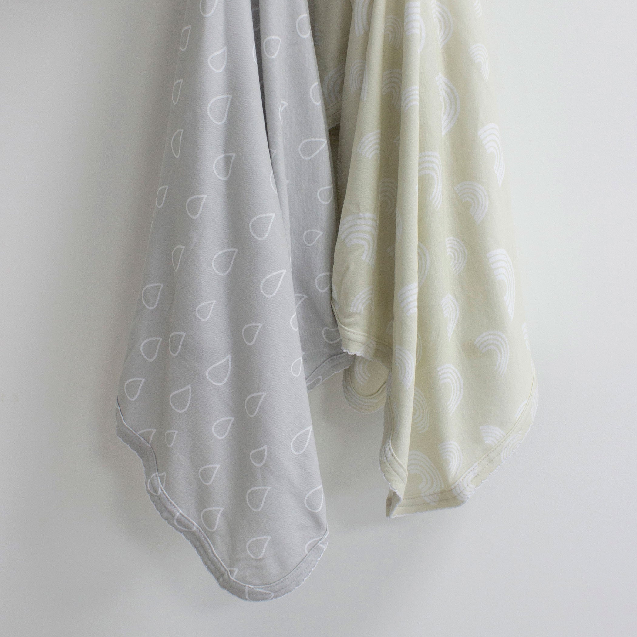 Nordic 2-Pack Jersey Wrap in Grey & Sand - Cozy & Stylish for Home, Office, and Travel