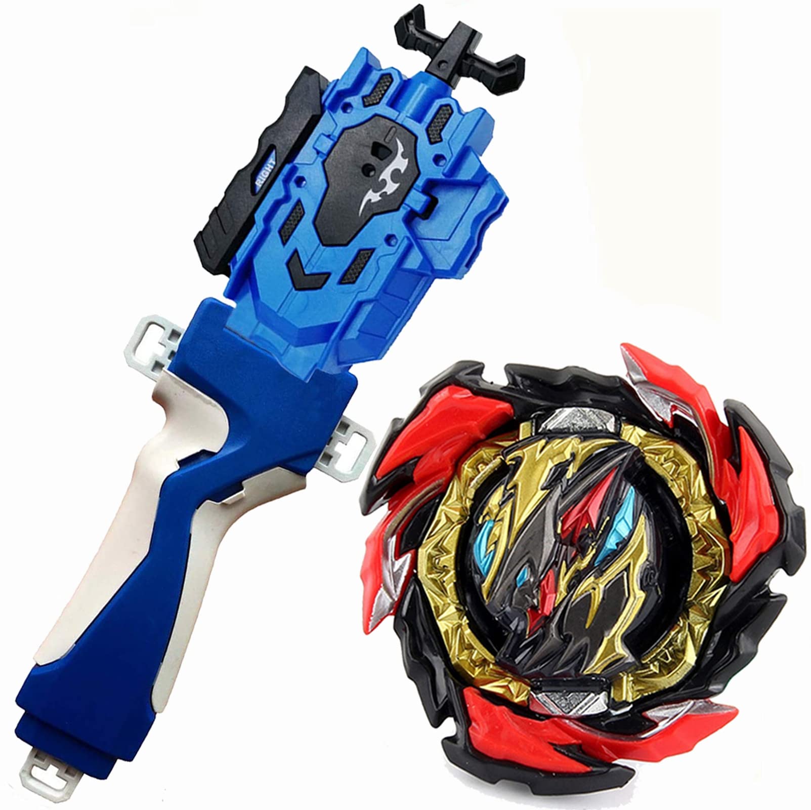 Metal Fusion Beyblade Burst Evolution Toy Set - B-191 Dangerous Belial & All Might-2 Dynamite Battling Tops with Left/Right Spin String Launcher Grip | Competitive Spinning Top Battle Game for Kids & Collectors | Perfect for Tournaments, Birthday Gifts & STEM Learning
