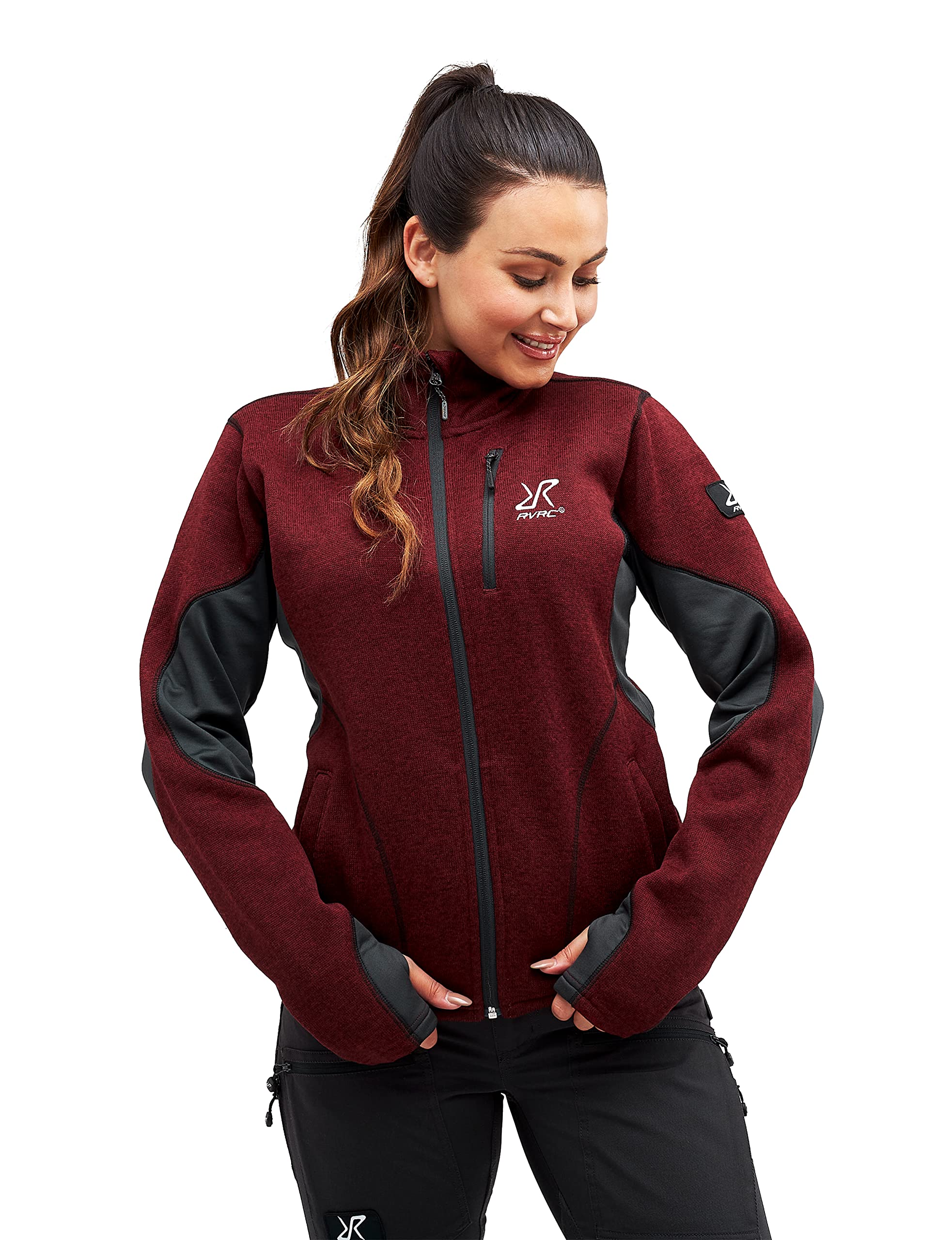 RevolutionRace Women's Fusion Fleece Jacket - Lightweight Warm Winter Outdoor Fleece Coat for Hiking, Camping & Travel | Water-Resistant Softshell Windbreaker for Active Lifestyle