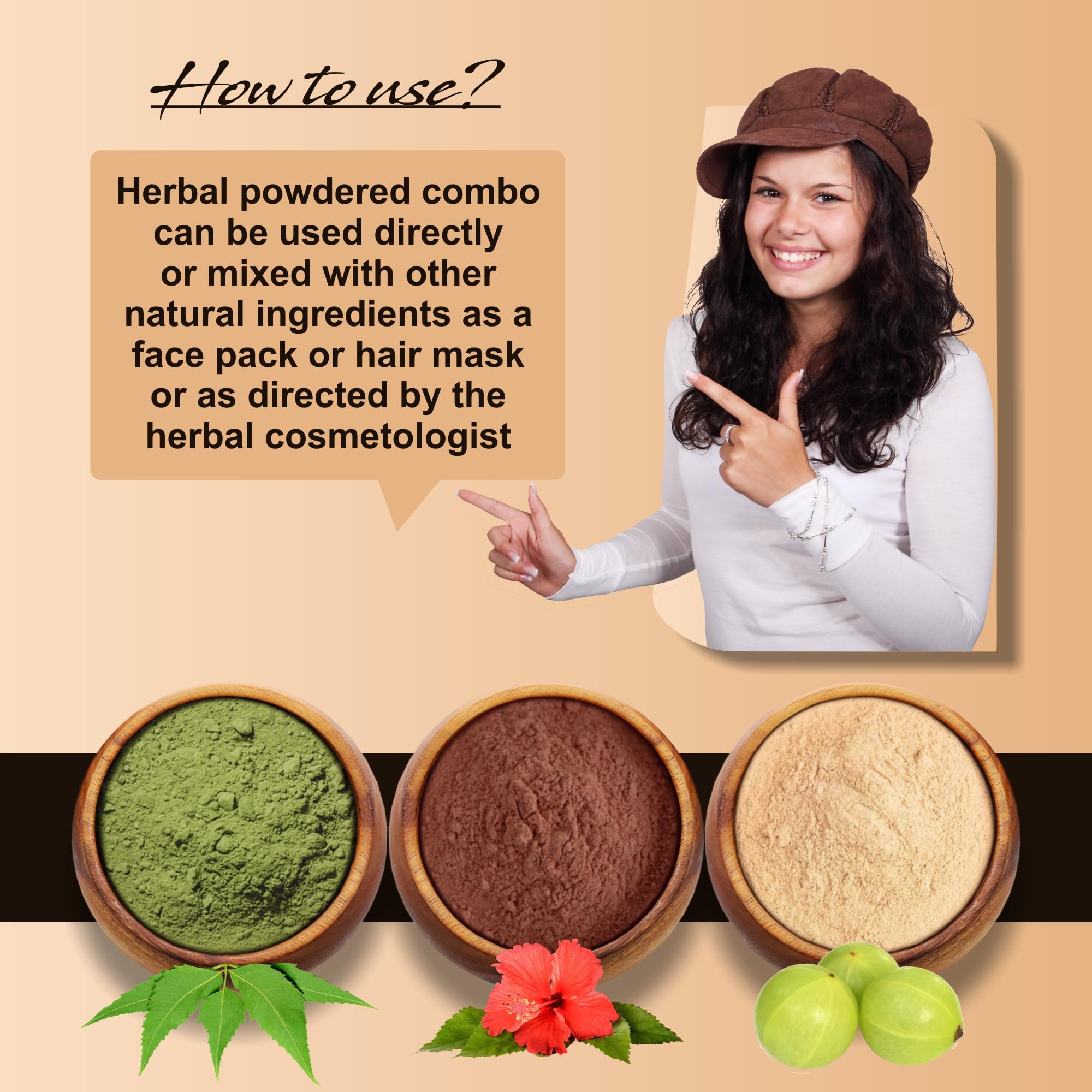 Organic Amla Neem Hibiscus Powder for Hair Growth & Skin Care – 300g Ayurvedic Hair Mask for Dry Frizzy Hair | Natural Volume Booster | Herbal Treatment for Dandruff & Scalp Health | Perfect for DIY Hair Masks & Ayurvedic Beauty Routines