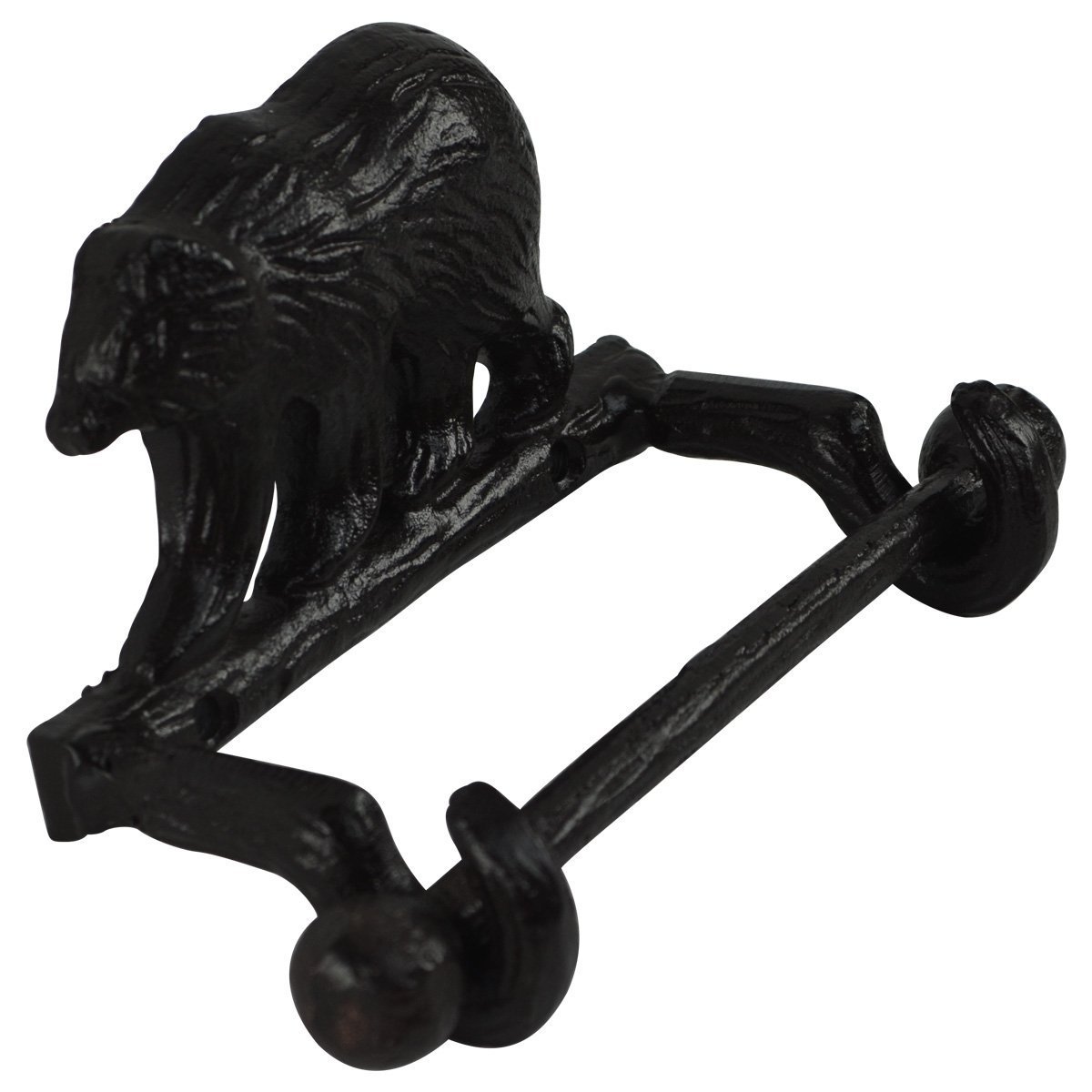 Rustic Bear Wall Mount Toilet Paper Holder - Handcrafted Wooden Bathroom Decor for Cabin, Farmhouse & Lodge Style Homes - Perfect for Bathroom, Guest Room & Powder Room Organization