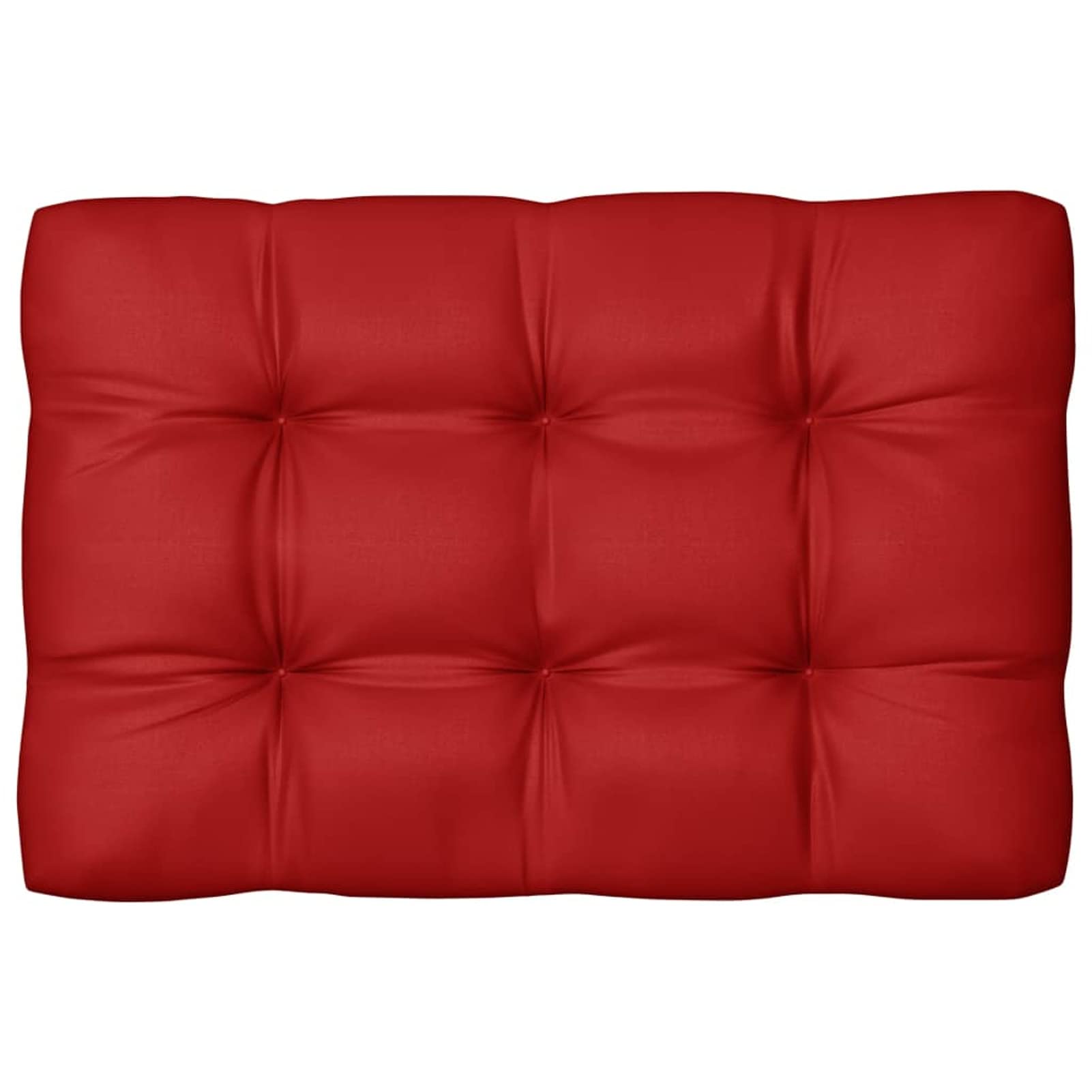 Premium 3-Piece Outdoor Pallet Sofa Cushion Set - Water-Resistant Red Fabric Upholstery with Seat & Back Cushions - Perfect for Patio, Deck, Garden & Backyard Relaxation