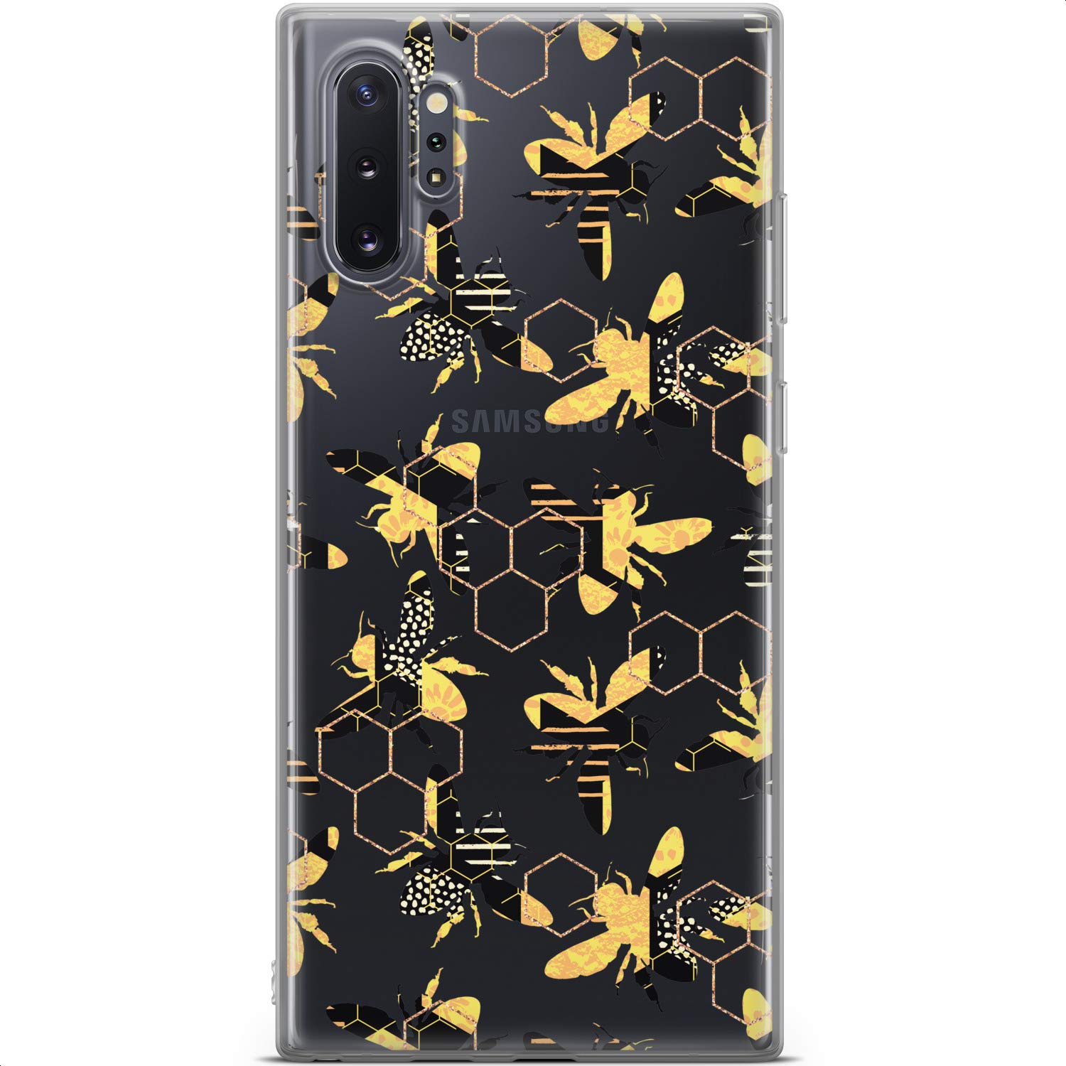 Samsung Galaxy S24 S23 Ultra S22 5G Plus S21 FE S20 S10 Phone Case - Slim TPU Silicone Protective Cover with Abstract Honeycomb Geometric Design | Lightweight Flexible Clear Case for Everyday Protection & Style