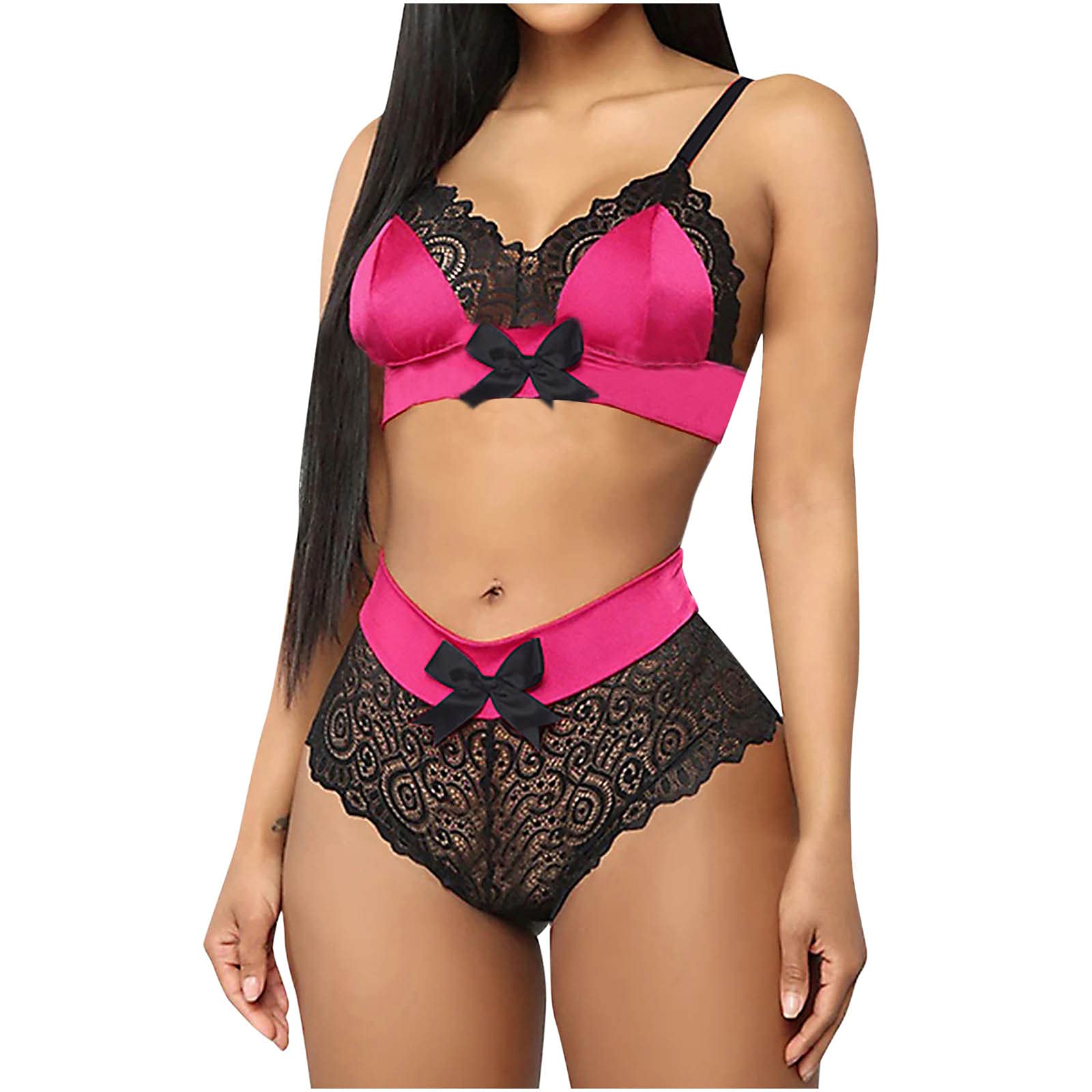 Sexy Embroidered Underwire Push Up Lingerie Set with Garter Belt - Women's Babydoll Lace Teddy for Romantic Nights & Boudoir Photography