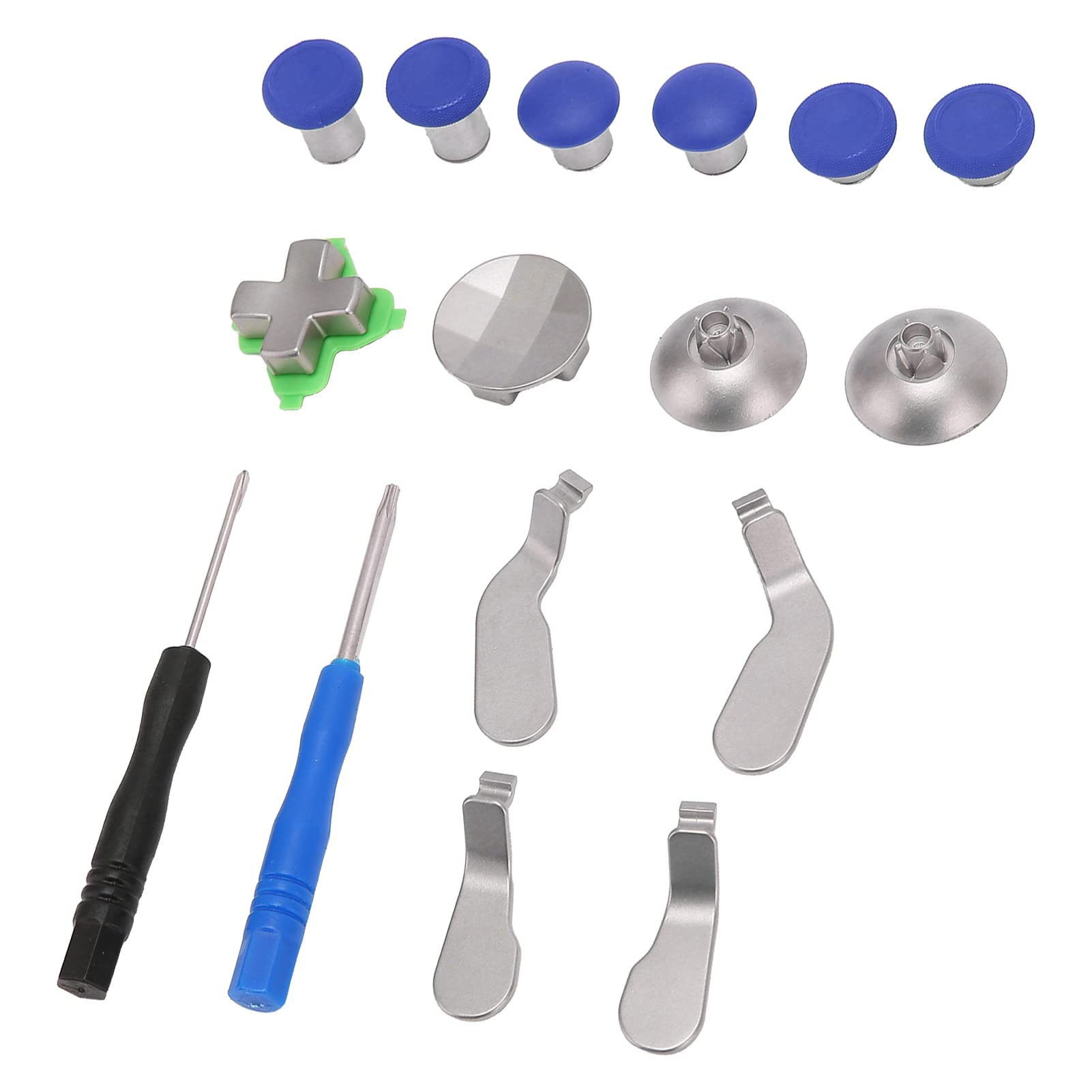 Metal Key Paddle Set for Gaming Controller - Blue | Reduce Fatigue for Long Gaming Sessions