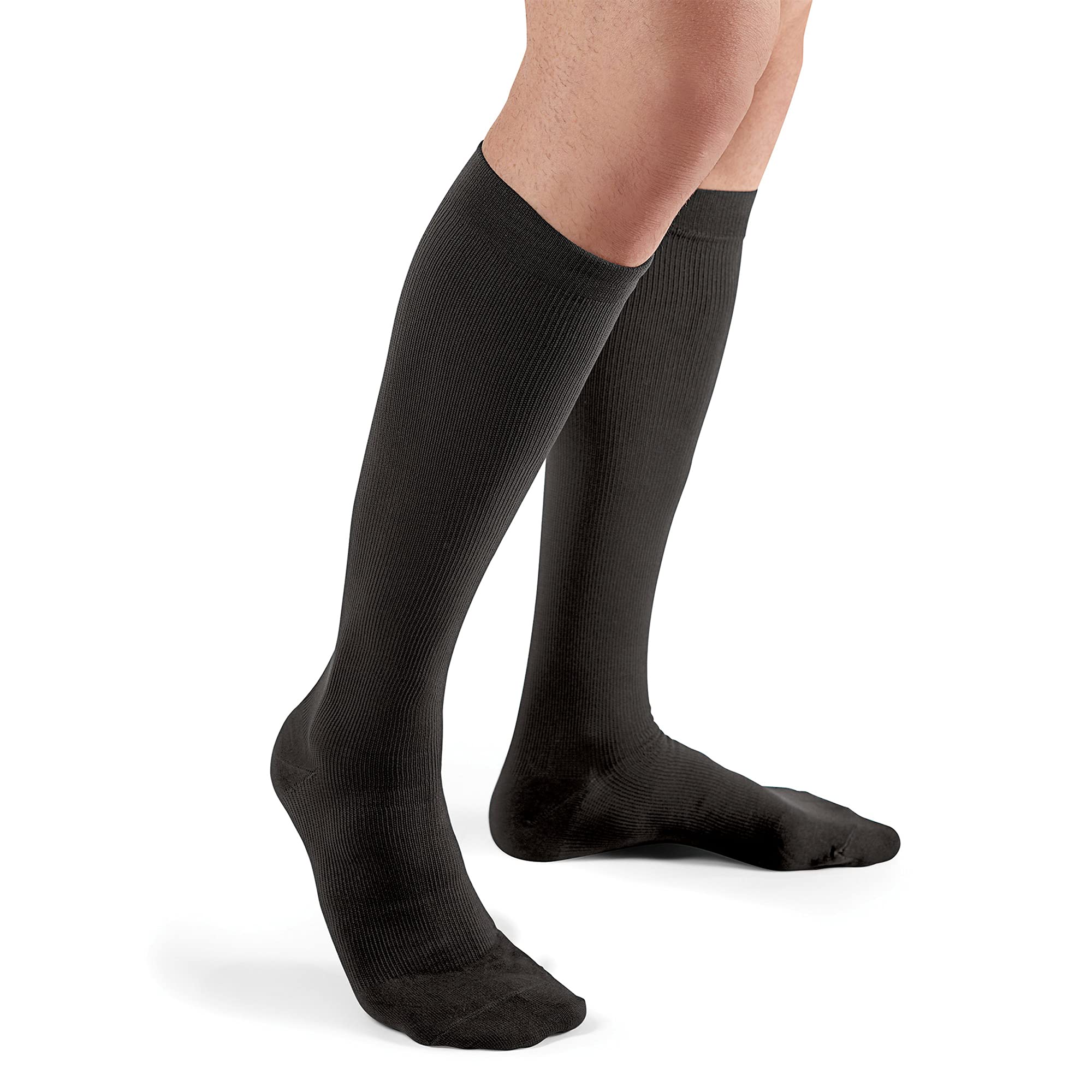 FUTURO Men's Firm Compression Dress Socks - Black X-Large (6 Pairs) - Support for Circulation & Comfort - Ideal for Work, Travel & Everyday Wear
