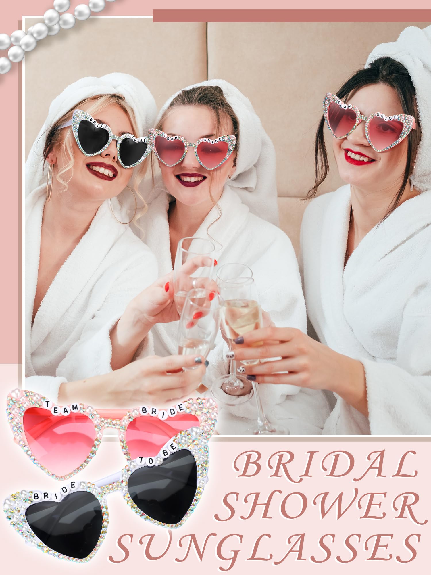 12 Pcs Bachelorette Party Sunglasses - Fun Bridesmaid & Bride Sunglasses for Wedding Party Favors, Bachelorette Gifts & Girls' Night Out Accessories