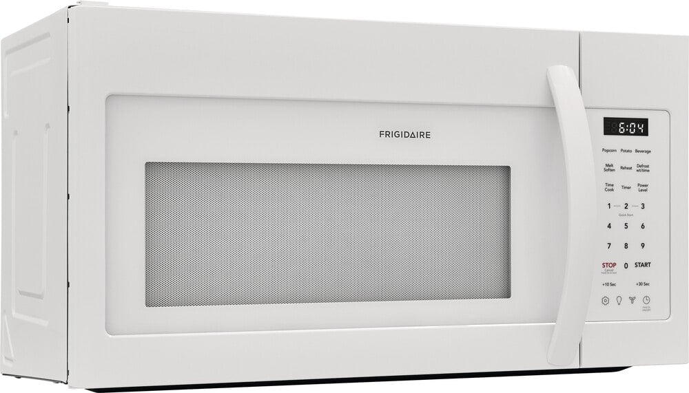 Frigidaire FMOS1846BW 1.8 Cu. Ft. Over The Range Microwave Oven - White | Built-in Microwave for Kitchen, Space Saving Design, Perfect for Apartments & Small Homes
