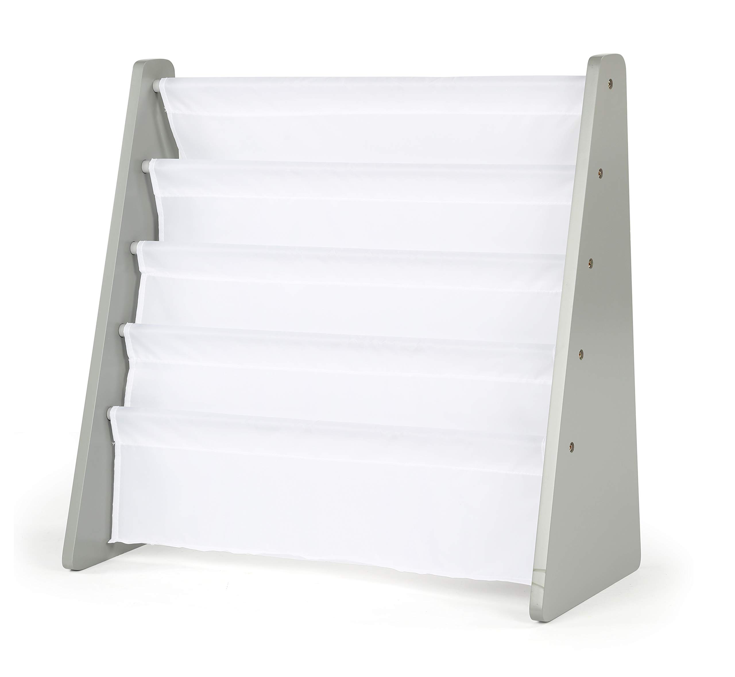 Humble Crew Supersized Wood Toy Storage Organizer & Kids Book Rack - Extra Large Grey/White Bookshelf for Nursery, Playroom & Kids Bedroom Organization