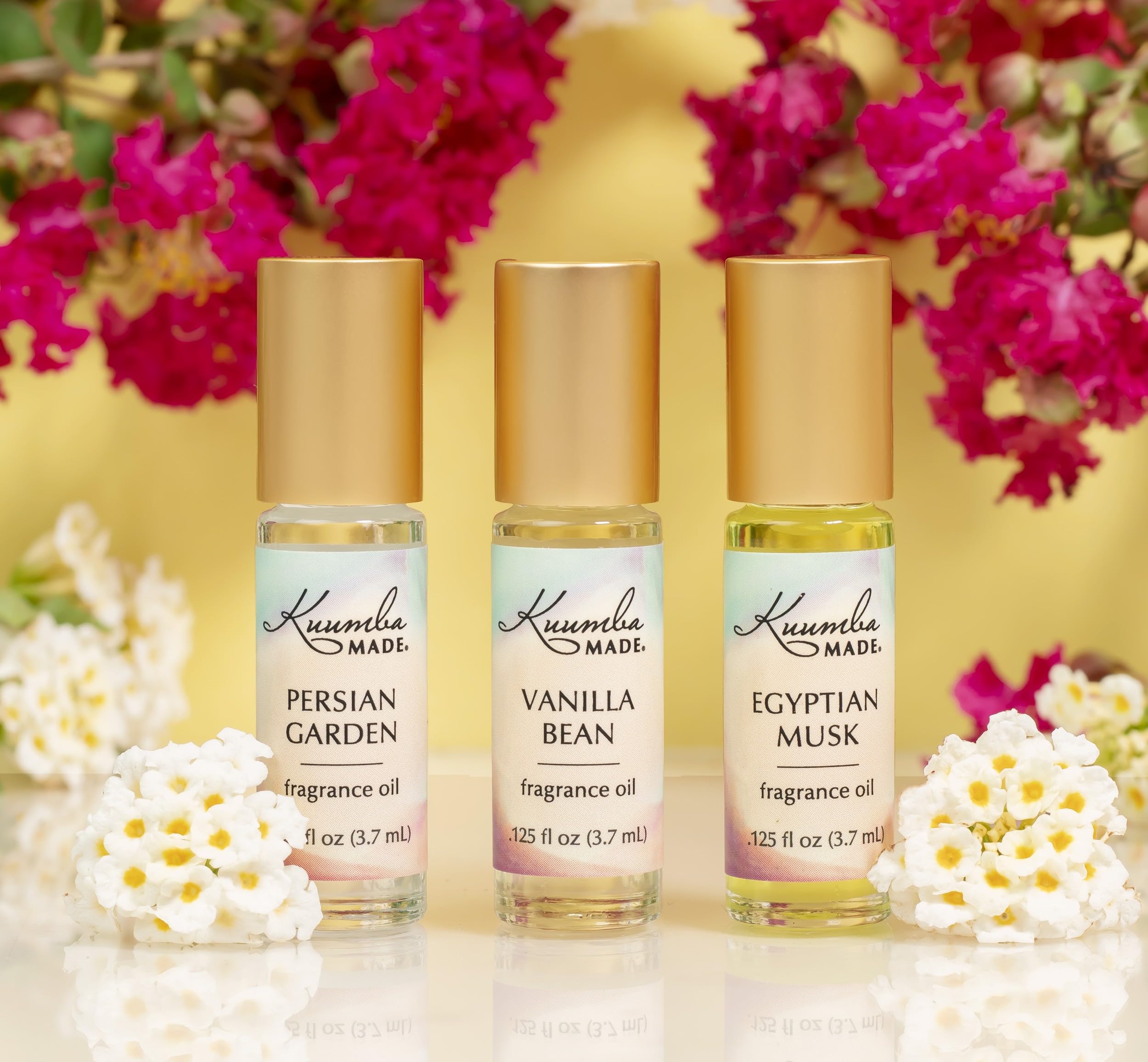 Kuumba Made Persian Garden Fragrance Oil - 0.125 Fl Oz Roll On Perfume with Warm Floral, Ocean Air & Light Amber Notes | Alcohol-Free, Long-Lasting Scent for Women & Men | Perfect for Daily Wear, Travel & Gift Giving