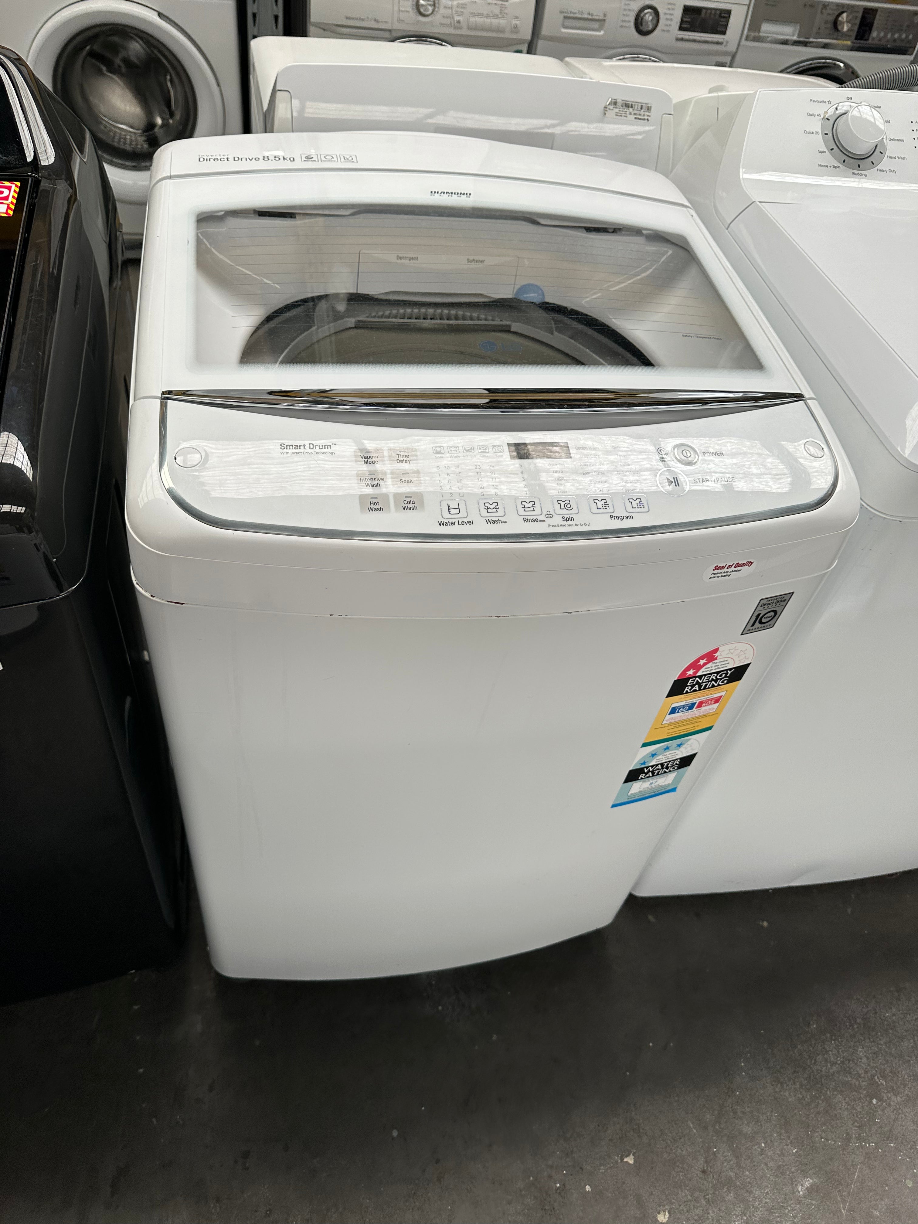 LG 8.5kg Direct Drive Top Load Washing Machine [Certified Refurbished] - Perfect for Small Apartments & Laundry Rooms