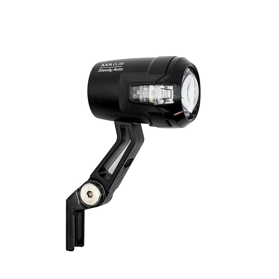 AXA Compactline 35 Dynamo Bike Headlight - Compact & Sporty Design for Road Cycling, Commuting & Night Riding Safety