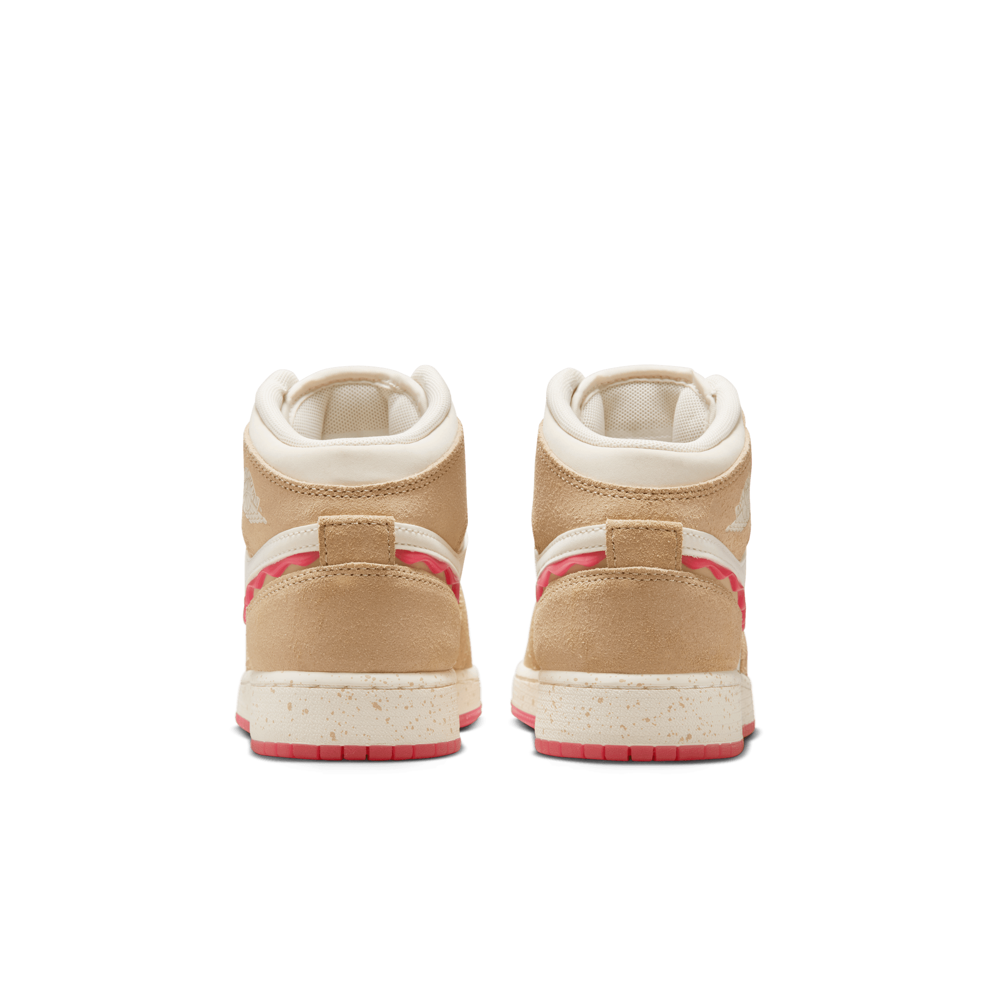 AIR JORDAN 1 MID SE (GS) PEANUT BUTTER & JELLY - Retro Basketball Shoes for Women & Girls - Perfect for Streetwear, Sneaker Collection & Casual Outfits