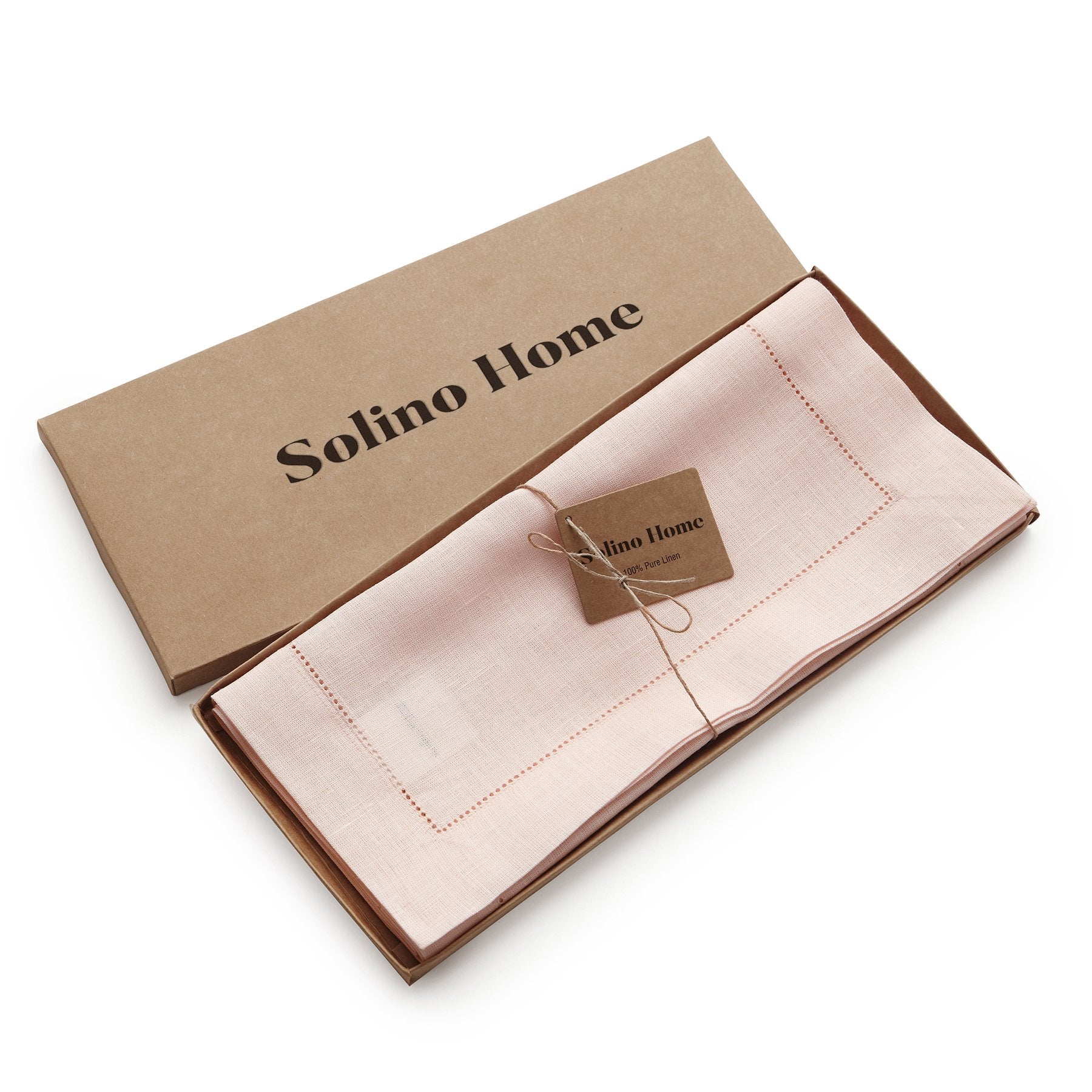 Elegant Classic Hemstitch Table Runner - Premium Linen Dining Decor for Weddings, Parties & Home Styling