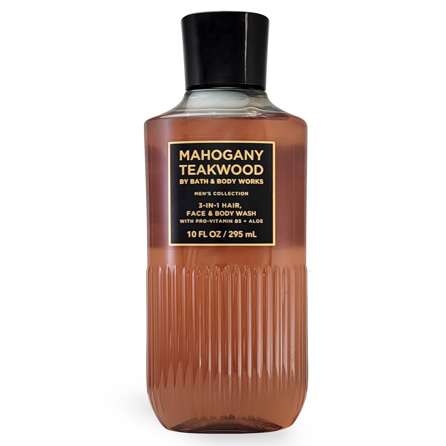 Men's Mahogany Teakwood Body Wash with Pro-Vitamin B5 & Aloe Vera - 10 fl oz (295ml) - Hydrating & Refreshing Shower Gel for Daily Skincare Routine - Bath & Body Essentials for Men