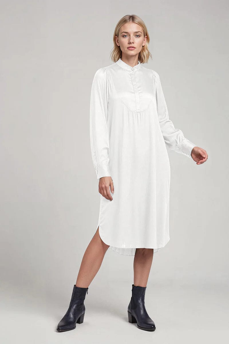 Christine Women's Satin TENCEL™ Dress - Elegant & Comfortable Midi Dress in Multiple Colors | Perfect for Office Wear, Cocktail Parties & Special Occasions