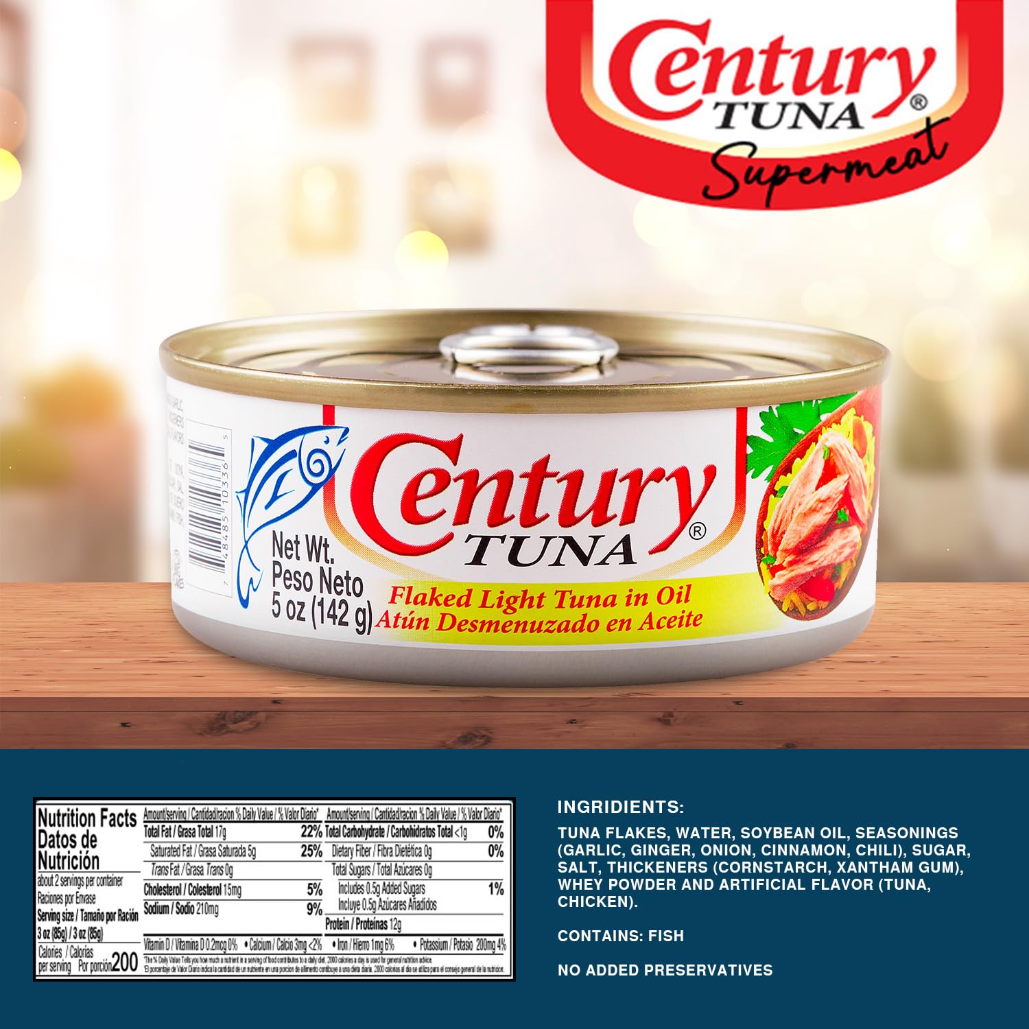 Premium Flaked Light Tuna in Oil - 6 Pack (5 oz Cans) | 100% Hand-Flaked, Slow-Cooked | High Protein, Non-GMO | Perfect for Salads, Sandwiches & Healthy Meal Prep