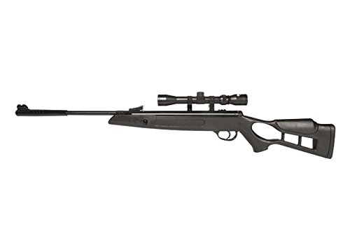 Hatsan Edge Air Rifle with Vortex Piston - .22 Caliber Break Barrel Black Air Gun for Hunting, Target Shooting & Pest Control