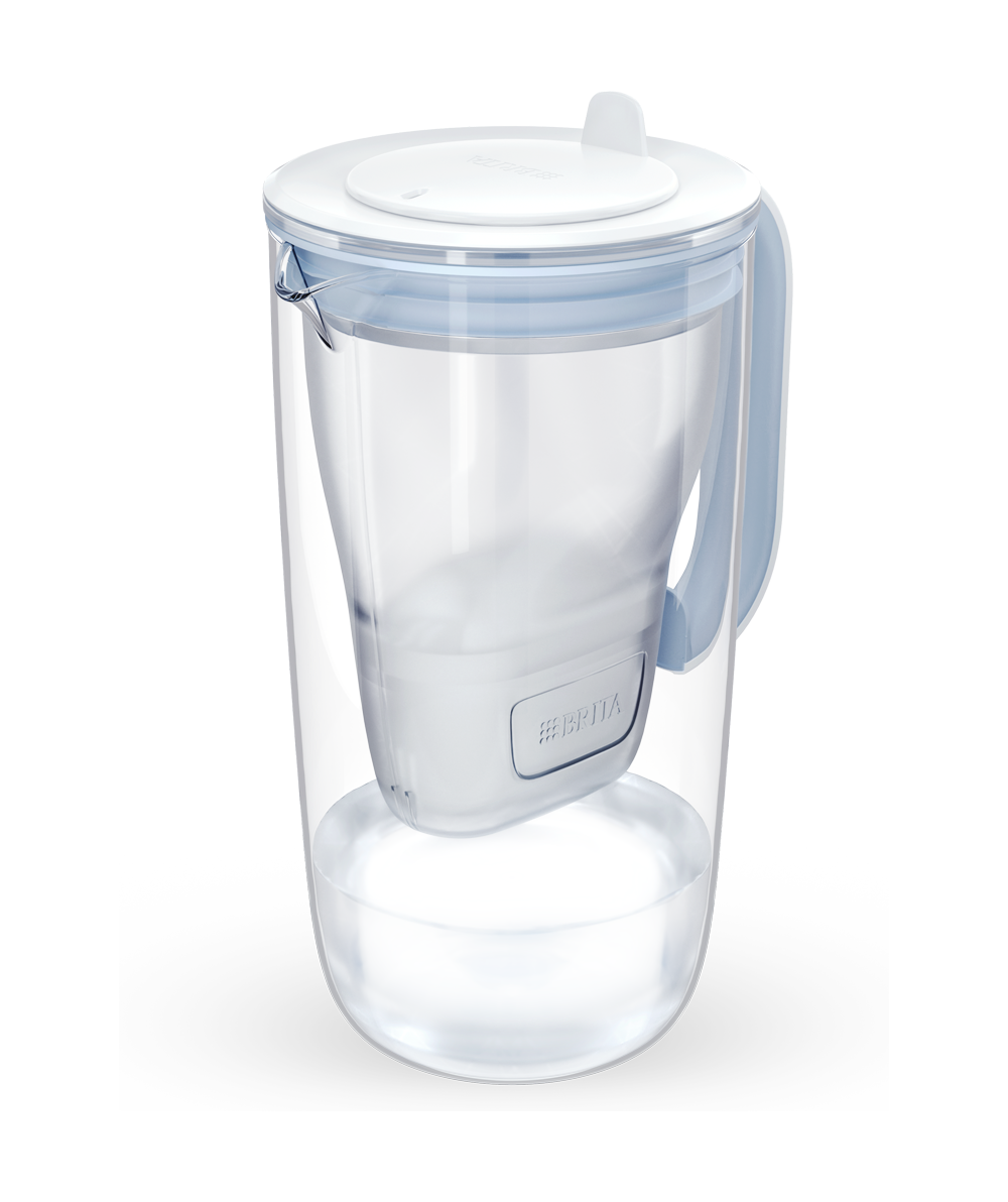 2.5L Glass Water Filter Pitcher - BPA Free, High Capacity, Clean & Safe Drinking Water for Home, Office, Gym & Travel