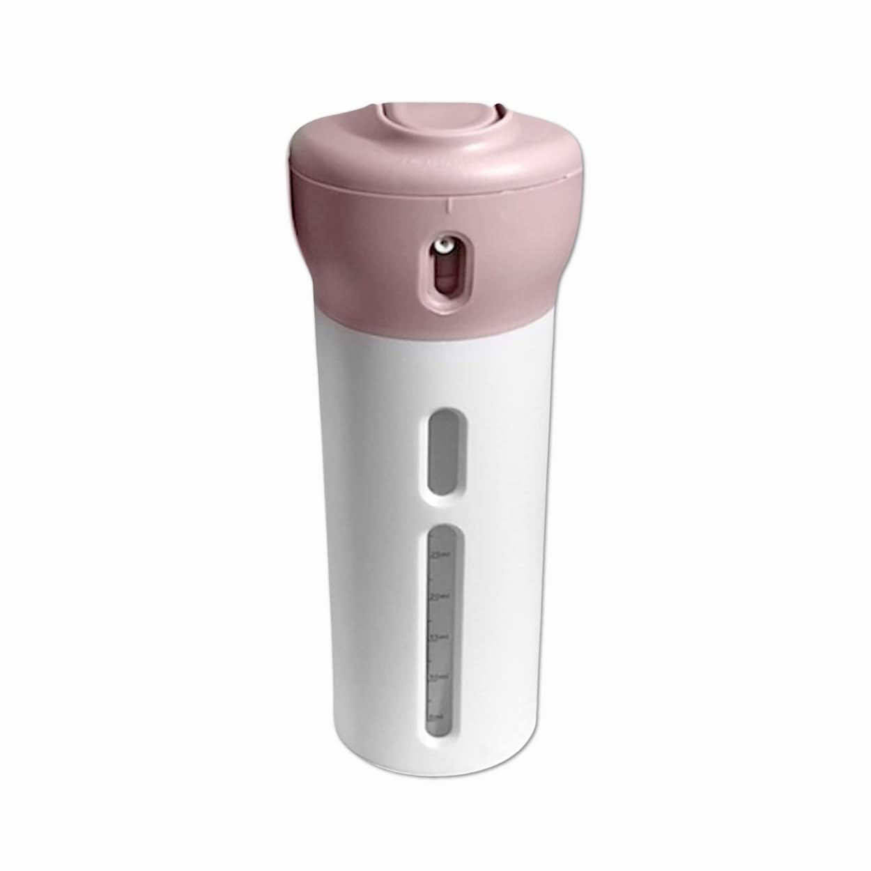 Inevit 4-in-1 Cosmetic Travel Dispenser Kit - Leakproof Refillable Toiletry Bottles for Shampoo, Body Wash & Lotion (40ml x4, Peach) - Compact Travel Essentials for Vacation, Gym & Airplane Carry-On