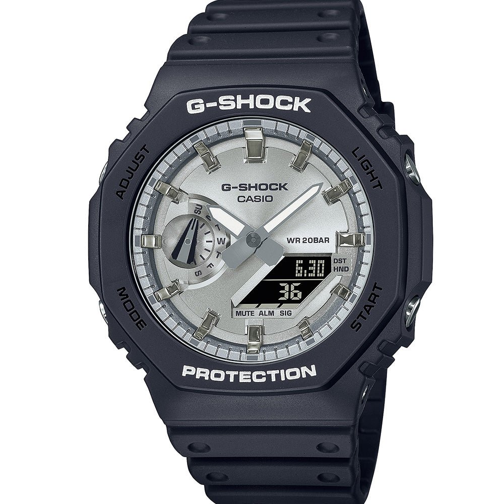 Casio G-Shock GA2100SB-1 'Casioak' Analog-Digital Sport Watch for Men - Rugged & Stylish for Outdoor, Work, and Everyday Wear