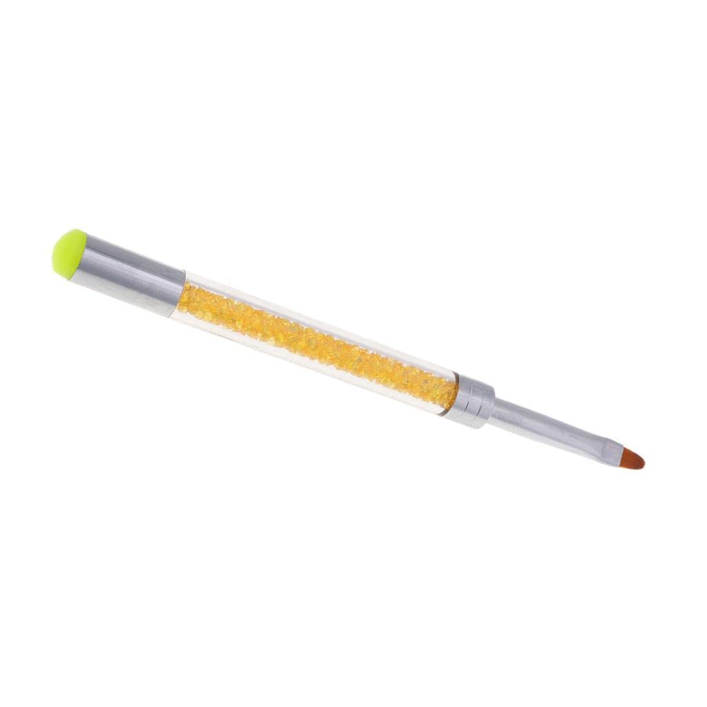 VMS INDIA Professional Nail Art Liner Brush for UV Gel Painting - Diamond Handle Orange Pens - Perfect for Salon, DIY Manicure & Nail Design Artistry