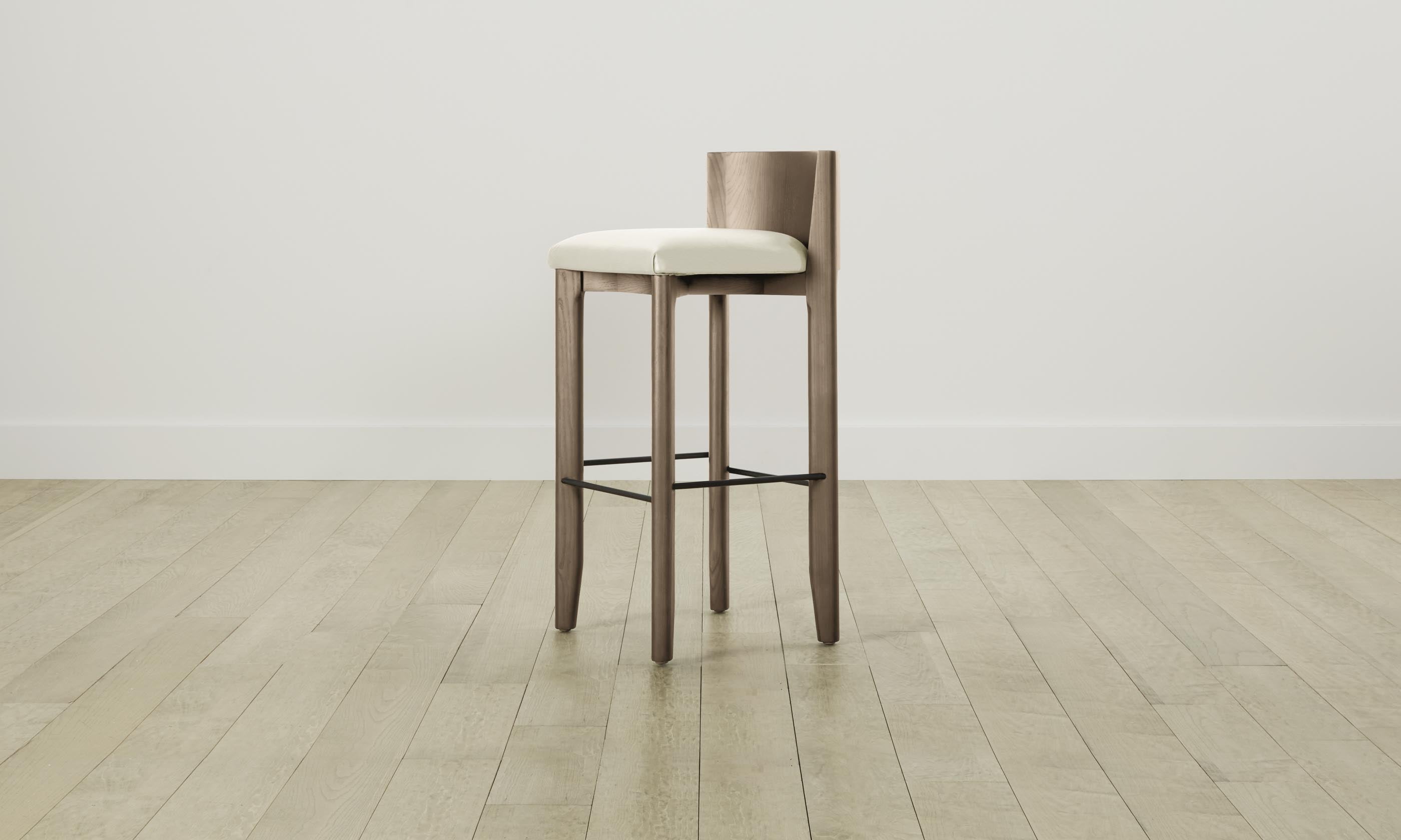 Premium Pebbled Leather Swan Bar & Counter Stool - Modern Kitchen Island & Home Bar Seating - Perfect for Entertaining & Dining Areas