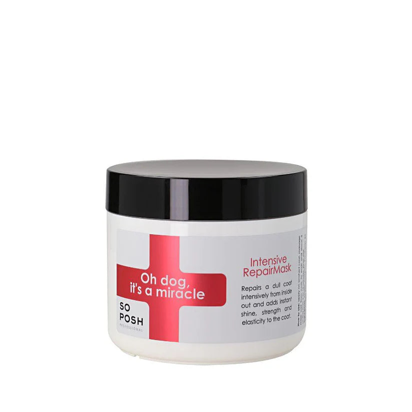 So Posh Oh Dog Miracle Intensive Repair Hair Mask - Deep Conditioning Treatment for Damaged Hair - Perfect for Salon-Quality Results at Home