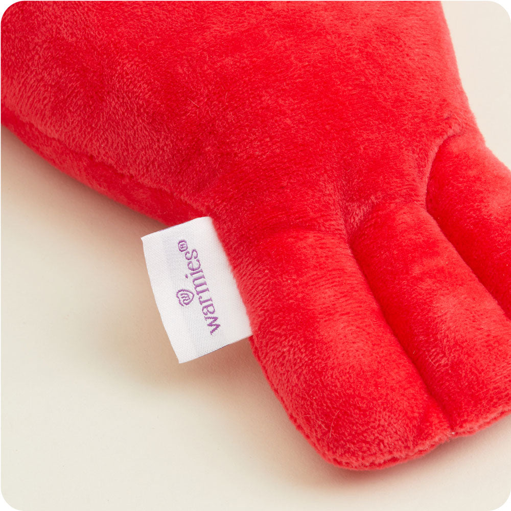 Weighted Heated Lobster Stuffed Animal - Warmies Plush Toy for Adults & Kids | Microwaveable Heating Pad for Stress Relief, Anxiety, and Muscle Pain | Perfect for Relaxation, Gifts, and Cold Weather Comfort