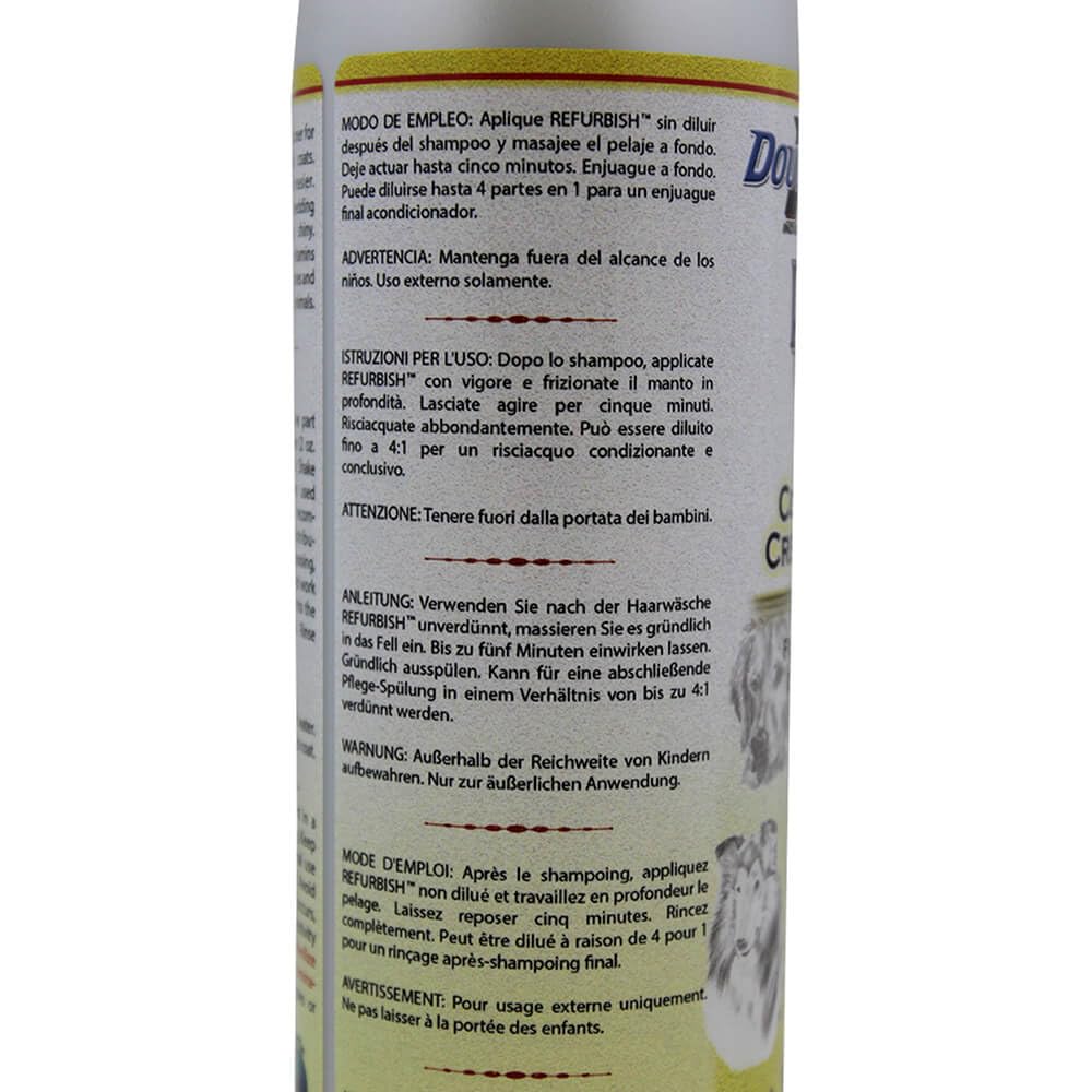 Groomer's Edge Re-Fur-Bish Pet Conditioner - 16 oz Dog & Cat Detangling & Moisturizing Solution | Perfect for Professional Grooming & At-Home Pet Care