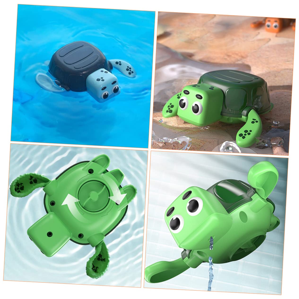UPKOCH 3-Piece Kids Bath Toys Set - Fun Water Play Bathtub Toys for Toddlers & Babies - BPA-Free Plastic Floating Toys for Bathtime, Pool & Beach Play