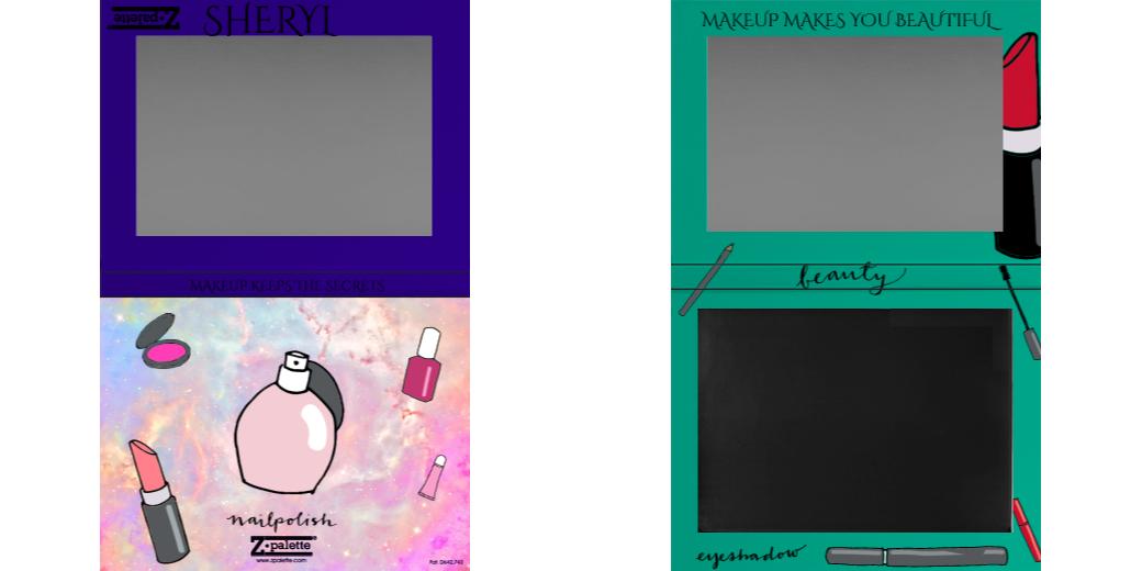 Custom Extra Large Magnetic Z Palette for Makeup - Perfect for Travel, Professional Makeup Artists & DIY Beauty Storage