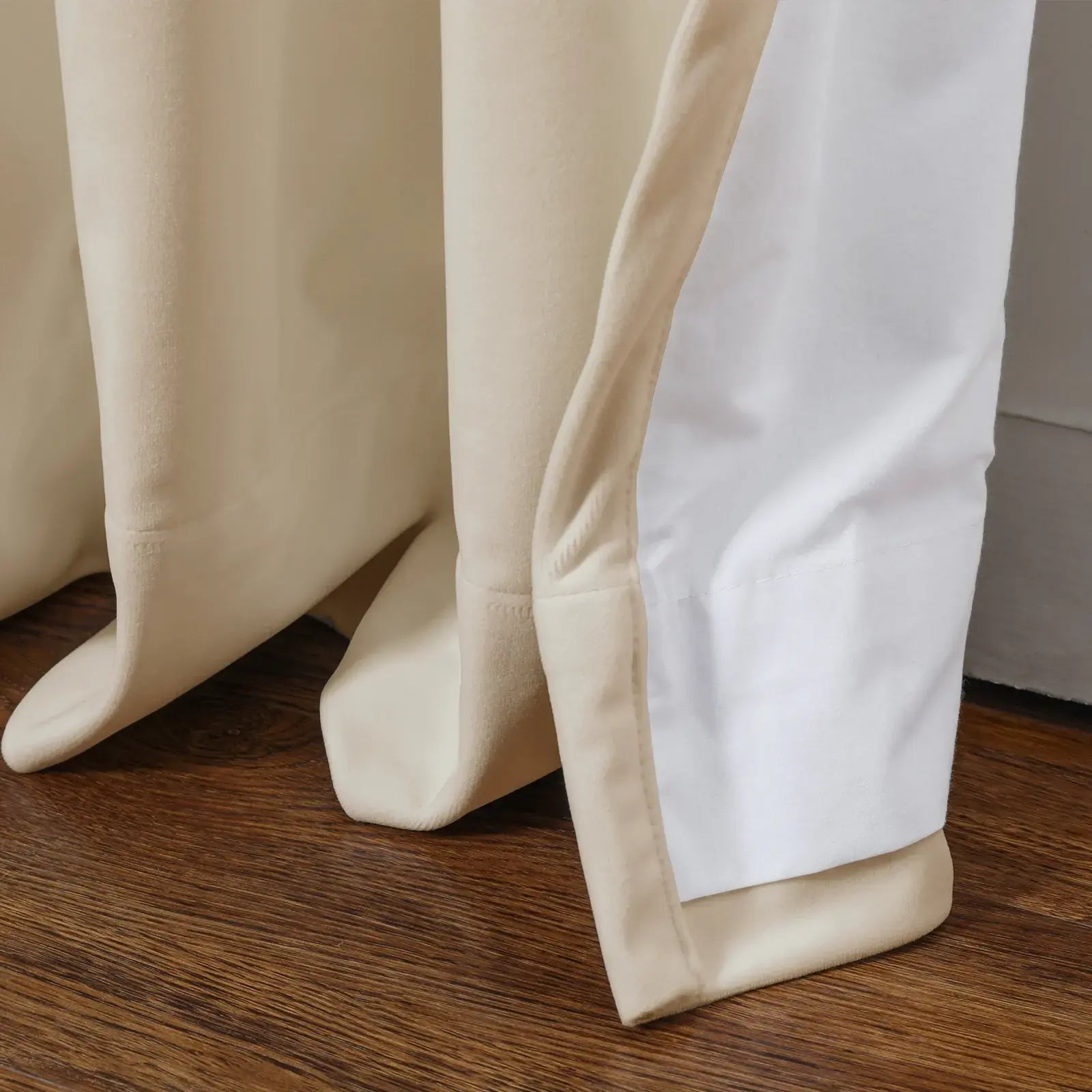 Premium Velvet Curtains - Blackout Thermal Insulated Pleated Drapes for Living Room & Bedroom - Soft Luxury Window Treatments for Home Decor & Noise Reduction