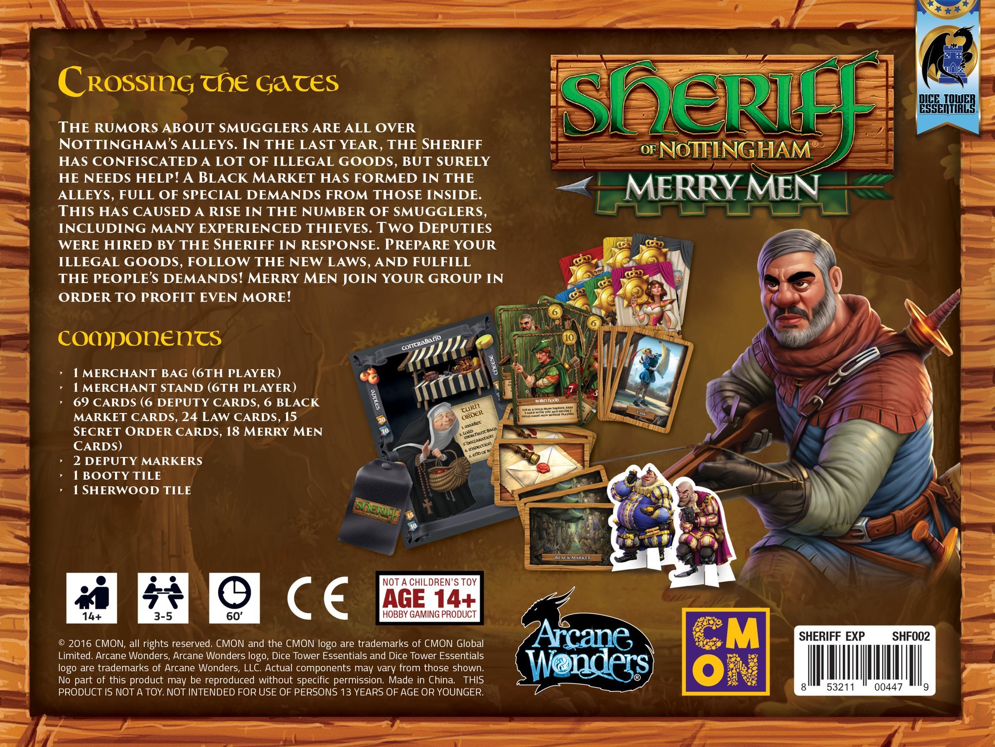 Sheriff of Nottingham Merry Men Board Game - Strategy Bluffing Card Game for Adults & Families - Perfect for Game Nights & Parties