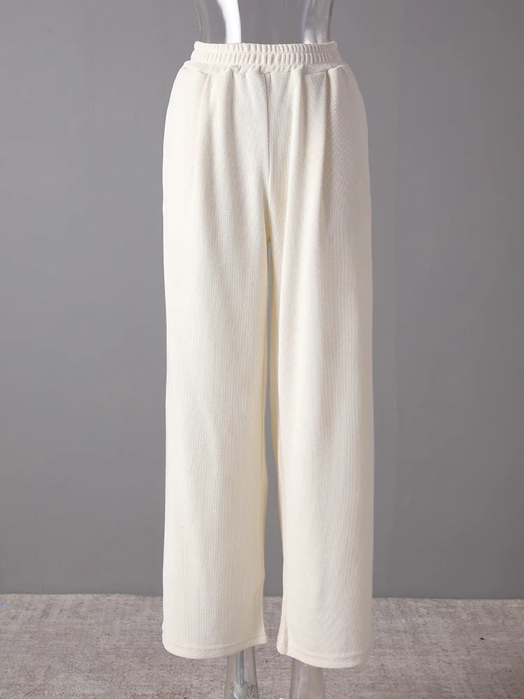 Beige Irregular Tank Top & Wide Leg Pants Two-Piece Set - Women's Sleeveless Fashion Outfit for Spring Summer 2025 | CPG3157 | Perfect for Beach Vacations, Casual Outings & Summer Parties