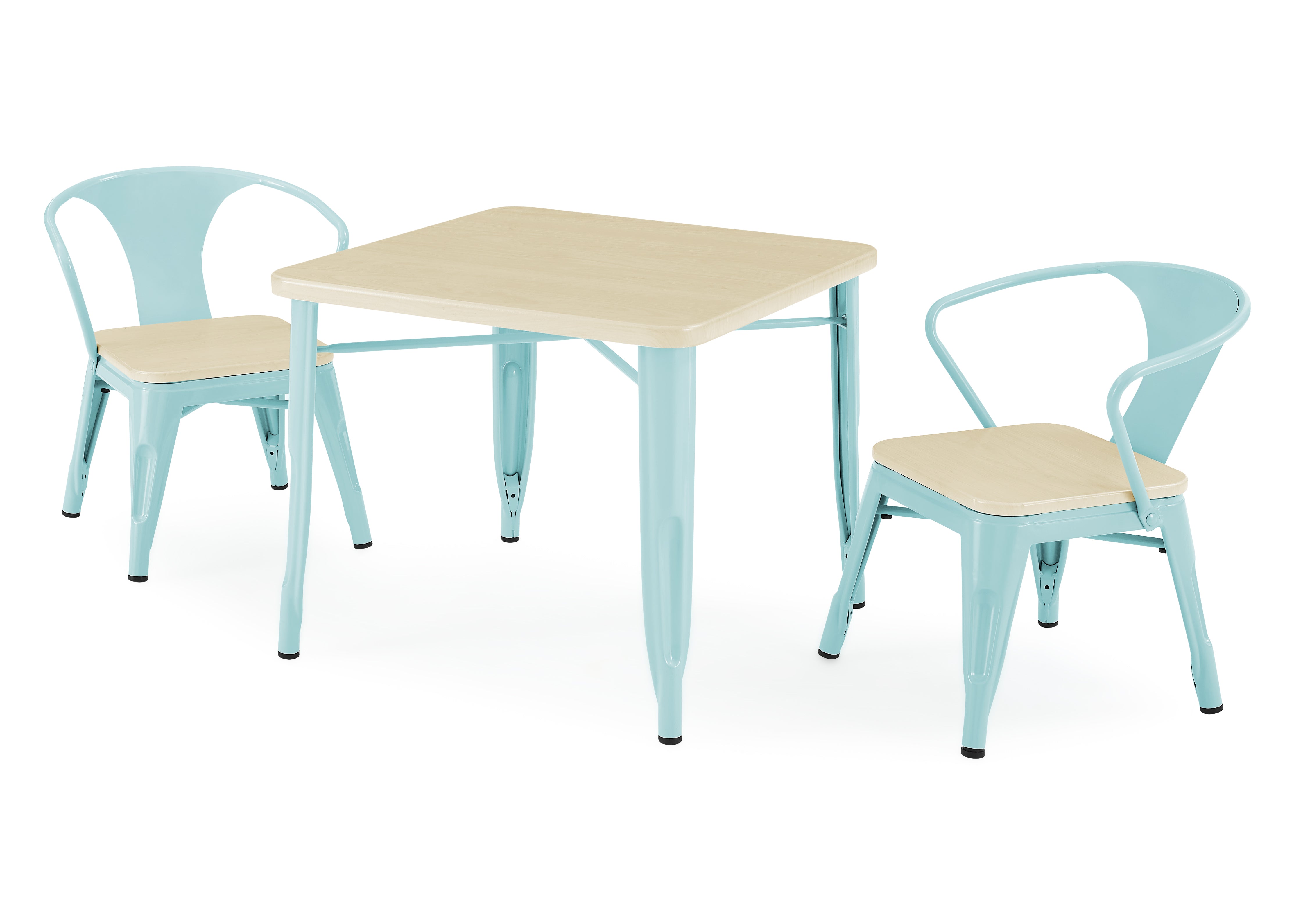 Modern Bistro Table and 4 Chairs Set - Outdoor/Indoor Patio Dining Furniture for Garden, Balcony, and Small Spaces