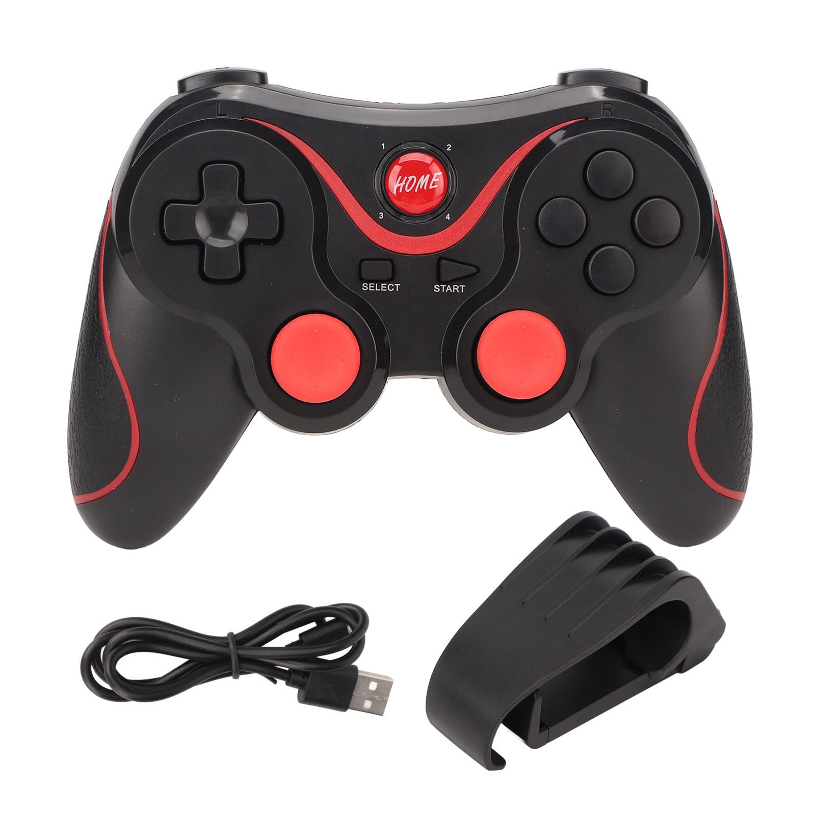 PUSOKEI Wireless Bluetooth Gaming Controller for Android, iOS, PC, VR - Dual Vibration Joystick Gamepad for Mobile Phones & Computers | Perfect for Fortnite, Call of Duty & Cloud Gaming on Smartphones
