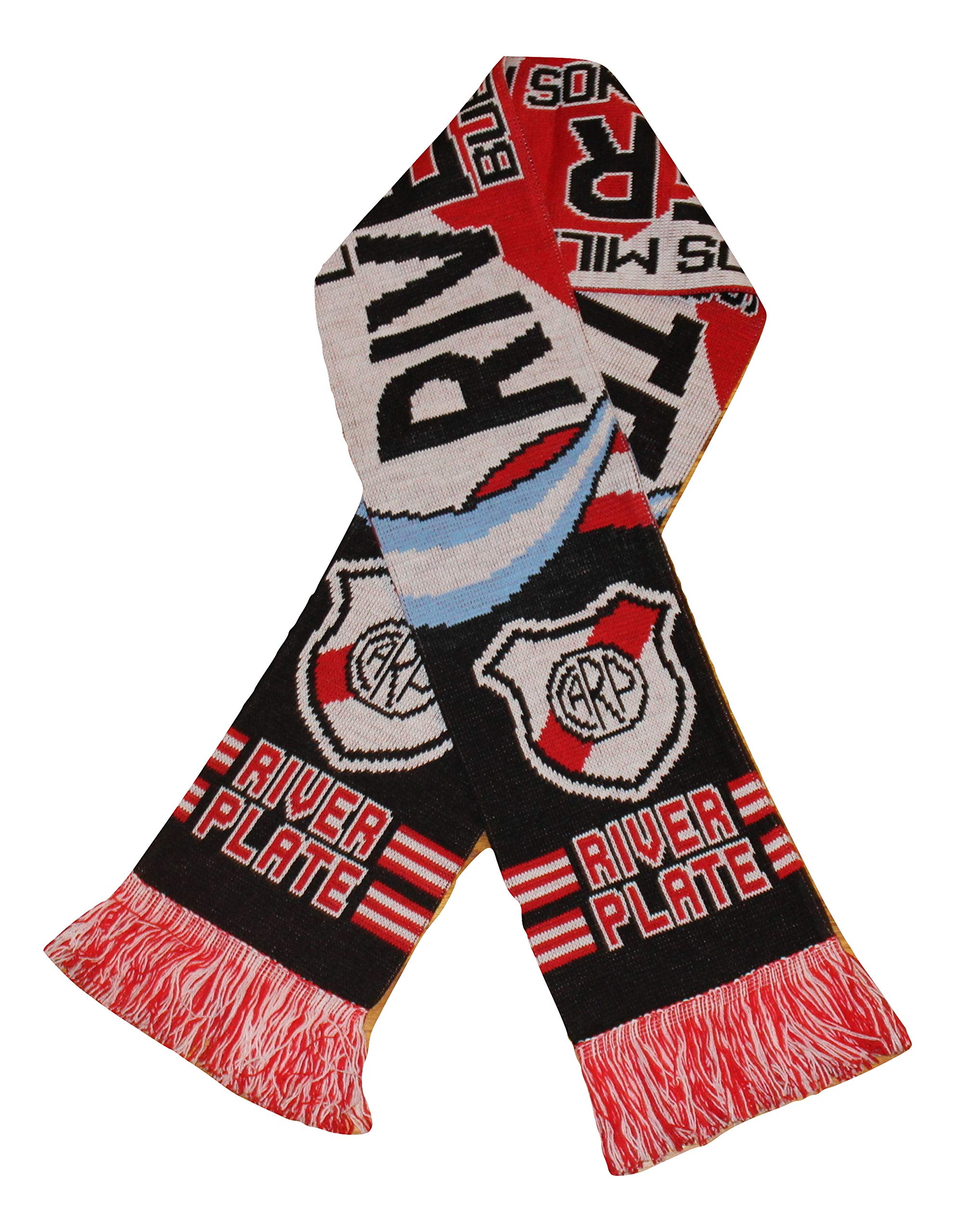 Aeiniwer River Plate Soccer Fan Scarf - Premium Acrylic Knit Football Scarf for Men & Women - Perfect for Matches, Tailgating, and Cold Weather Support
