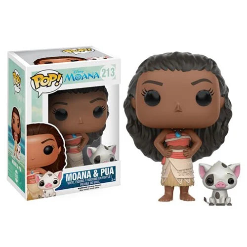 Disney Moana & Pua Pop! Vinyl Figure #213 - Collectible Toy for Disney Fans, Home Decor, and Gift Idea
