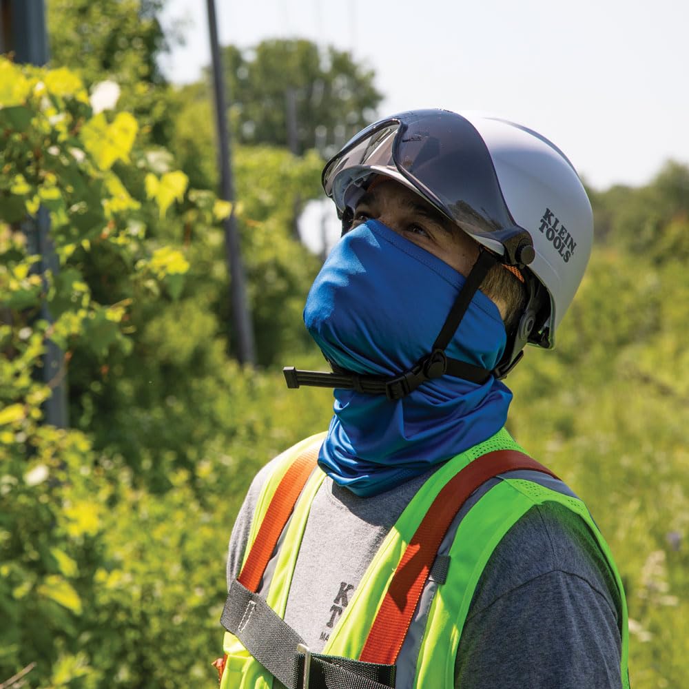 Klein Tools Safety Helmet Chin Strap - Leather for Secure Fit | Work & Construction